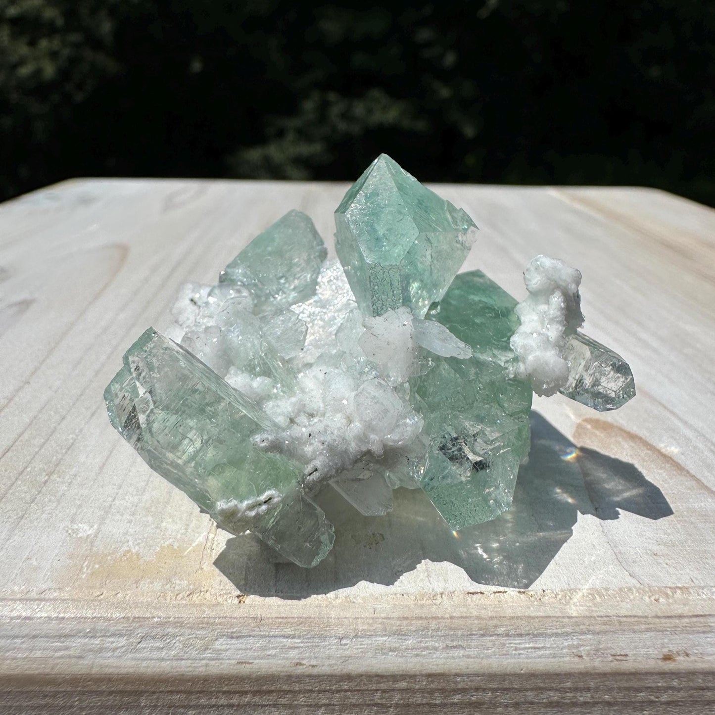 Gorgeous Green Apophyllite with Gyrolite and Chalcedony Specimen from Pune Maharashtra India