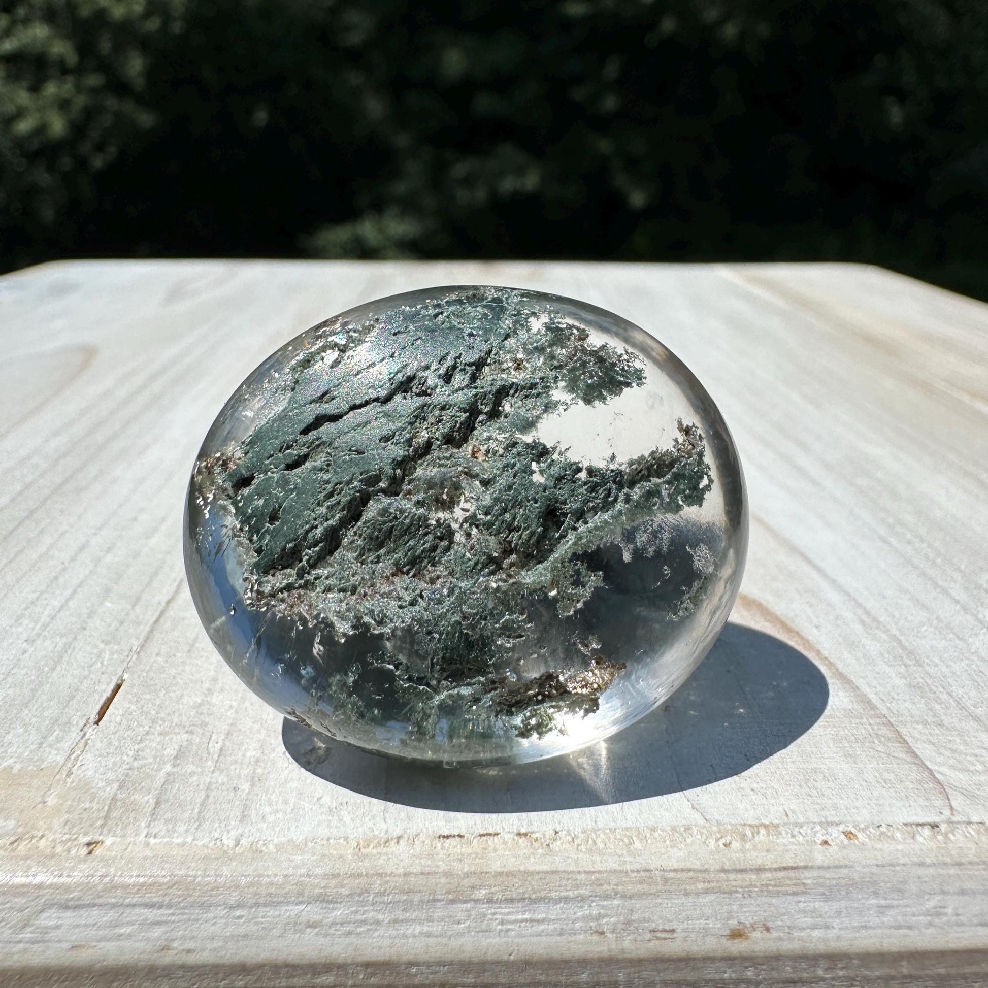 Incredible Himalayan Quartz with Green Chlorite Freeform from India - #1