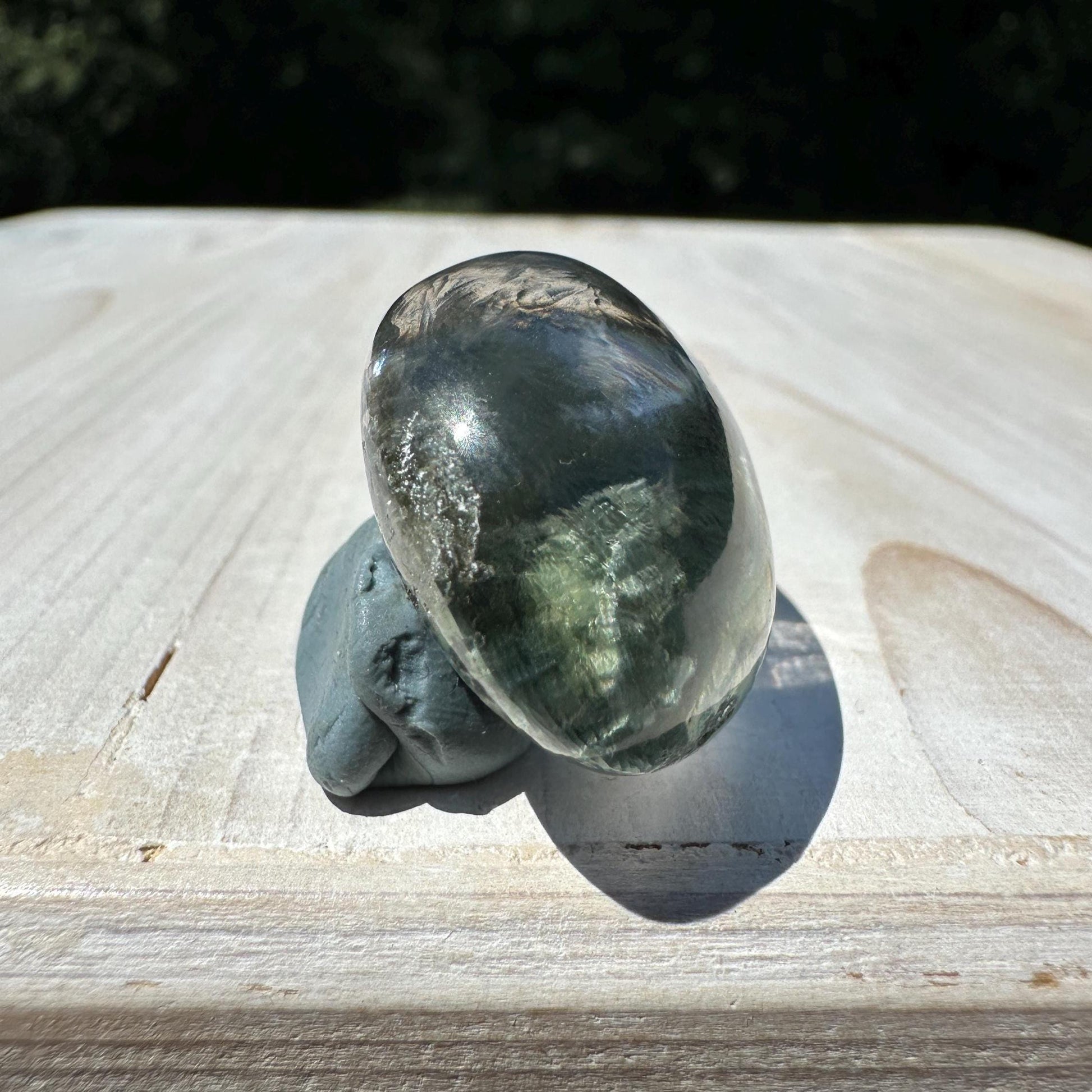 Incredible Himalayan Quartz with Green Chlorite Freeform from India - #2