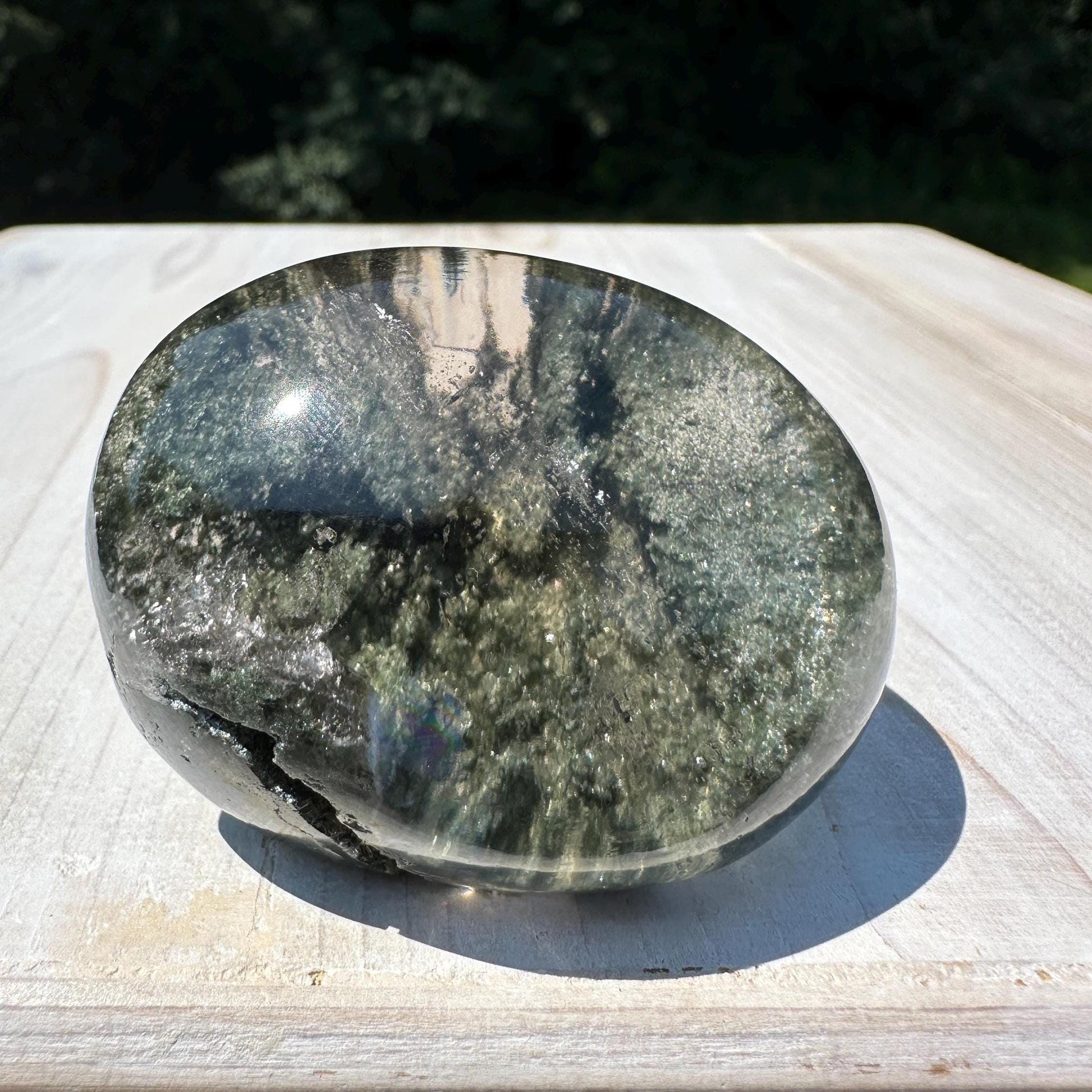 Incredible Himalayan Quartz with Green Chlorite Freeform from India - #5