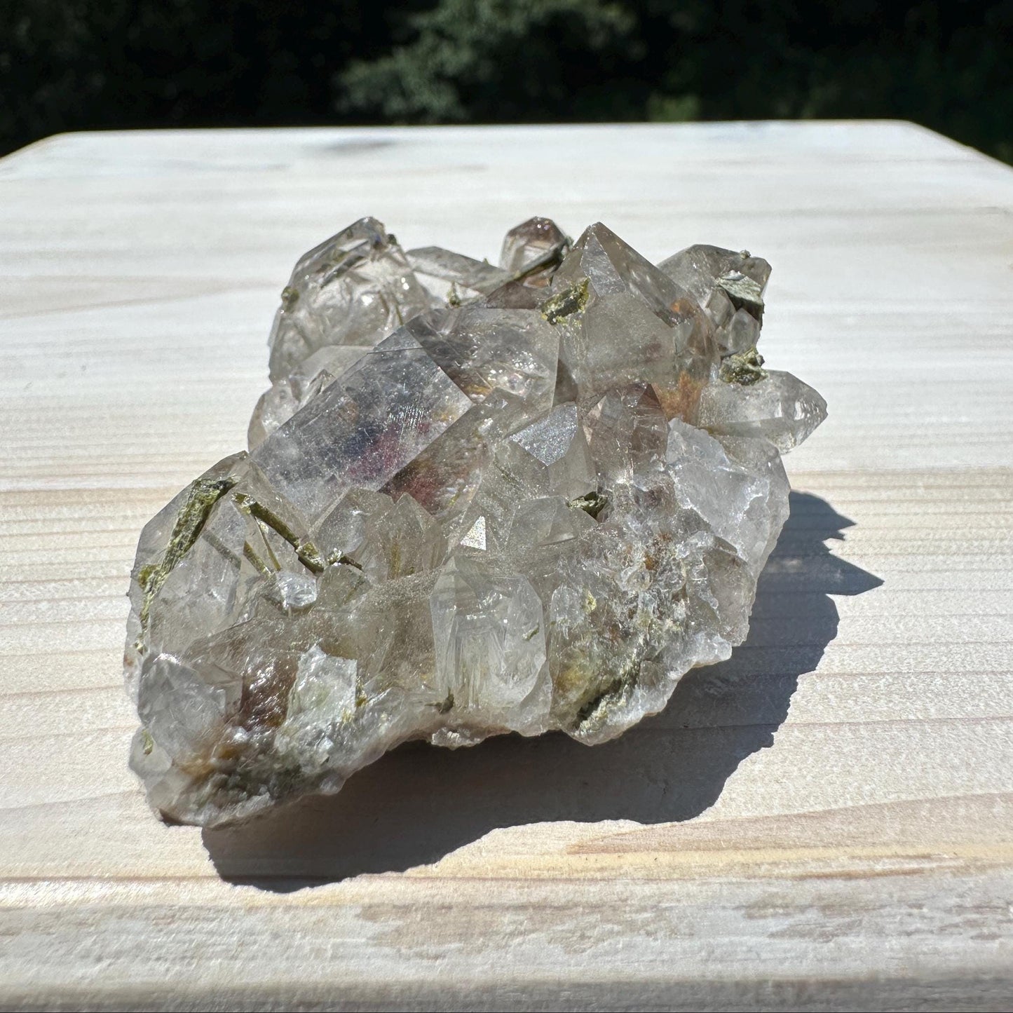 Stunning Epidote and Quartz Cluster - #1