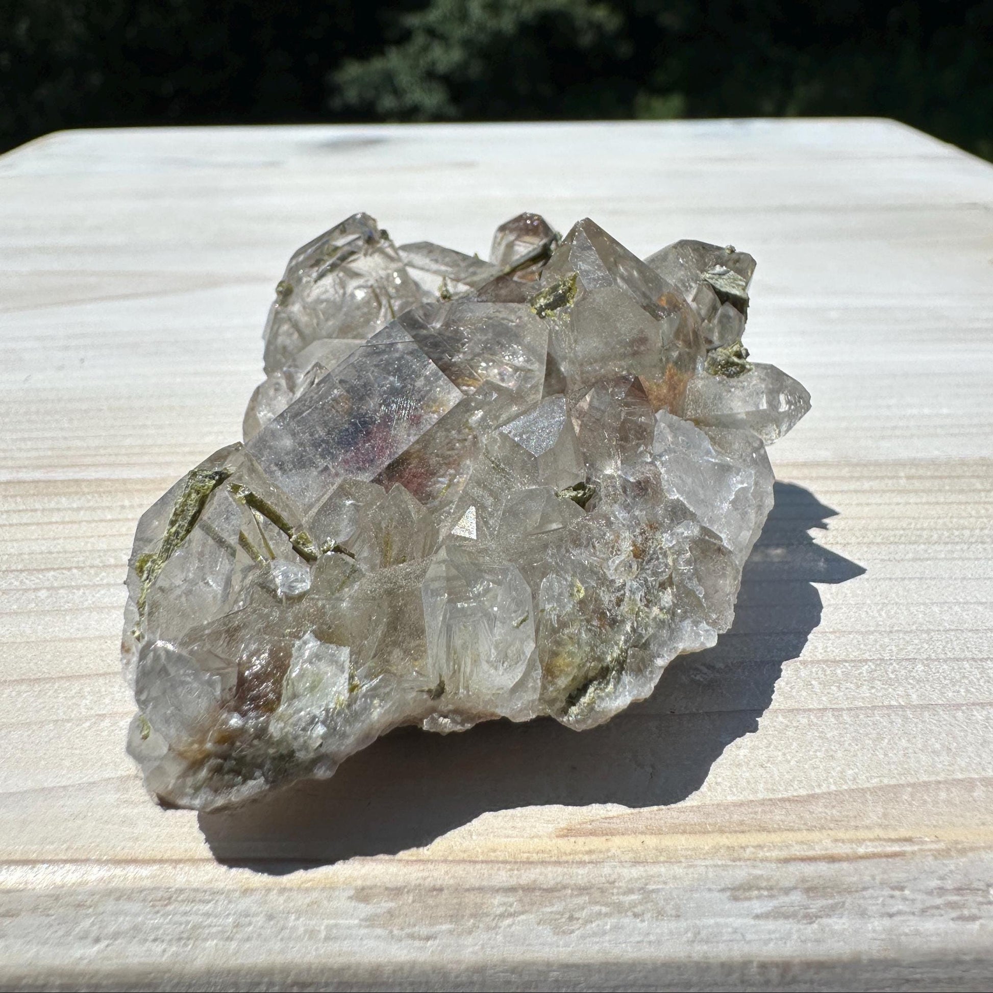 Stunning Epidote and Quartz Cluster - #1