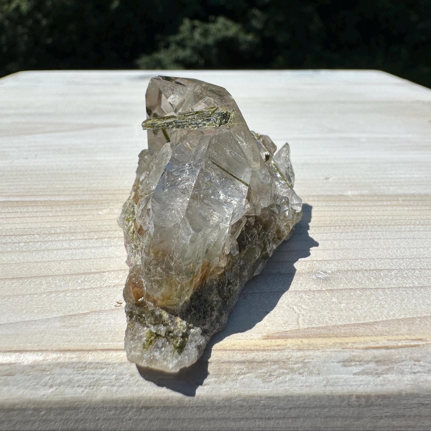 Stunning Epidote and Quartz Cluster - #2