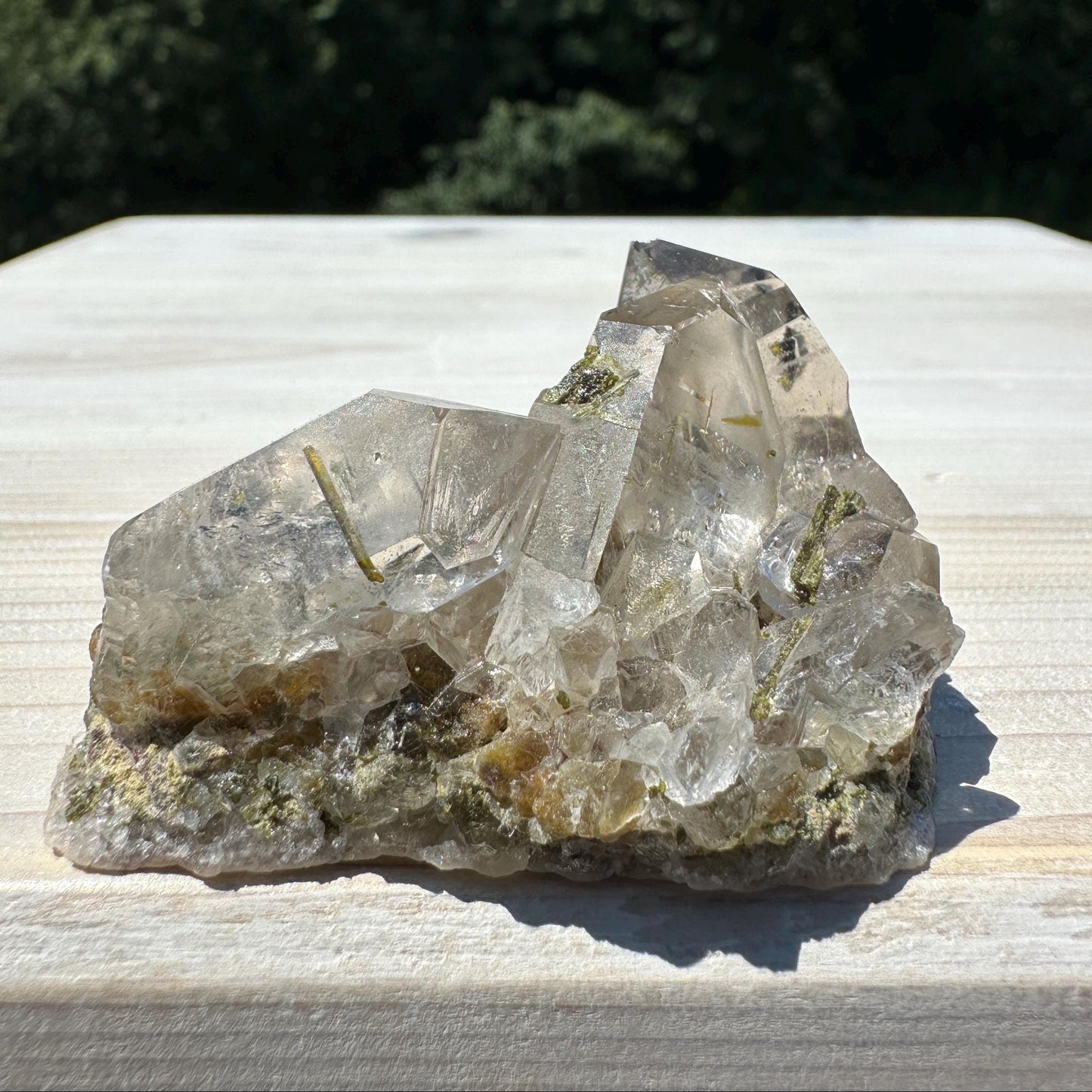 Stunning Epidote and Quartz Cluster - #2