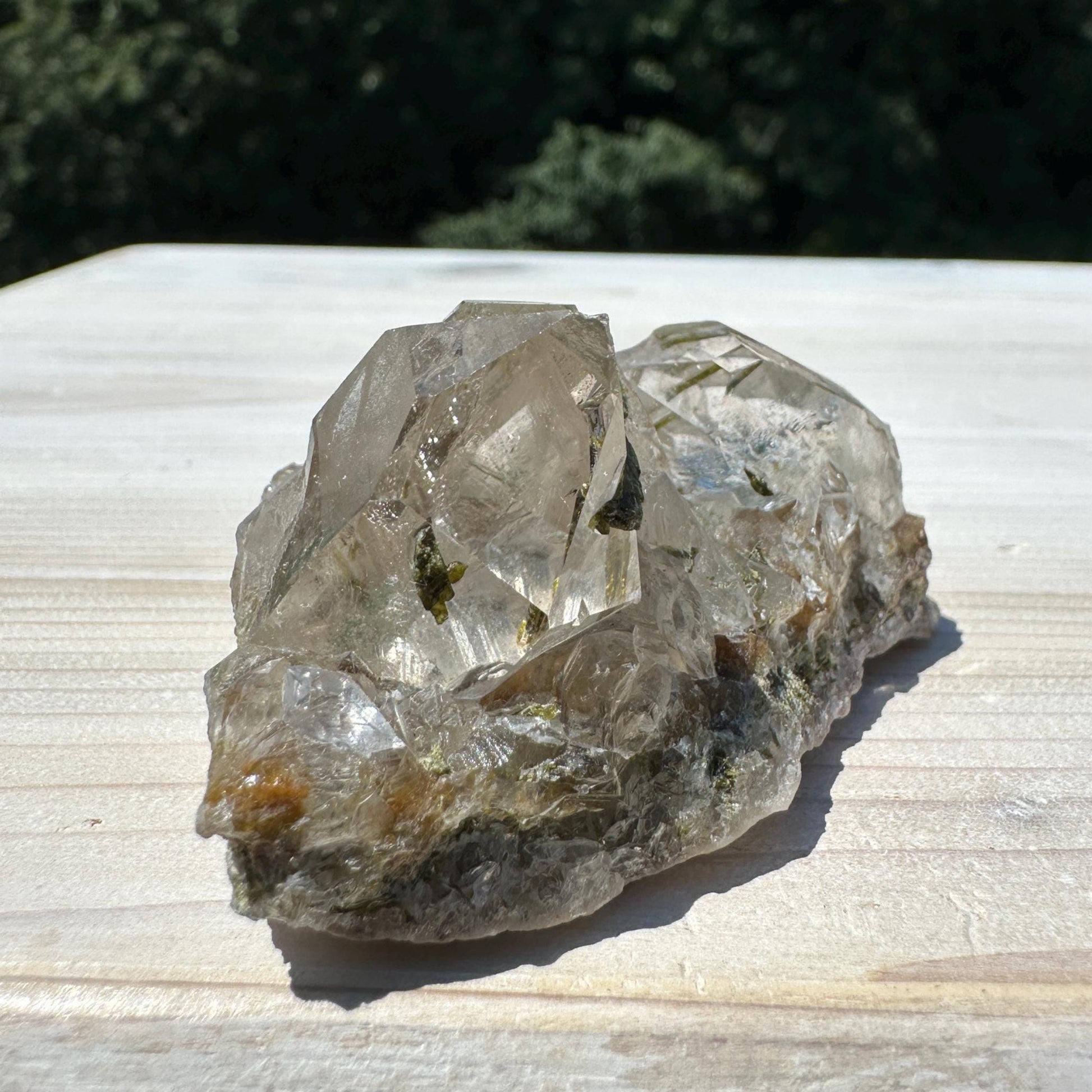 Stunning Epidote and Quartz Cluster - #2