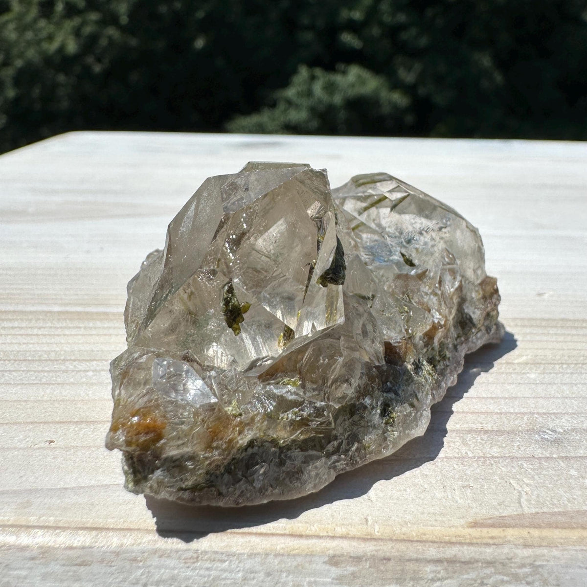 Stunning Epidote and Quartz Cluster - #2