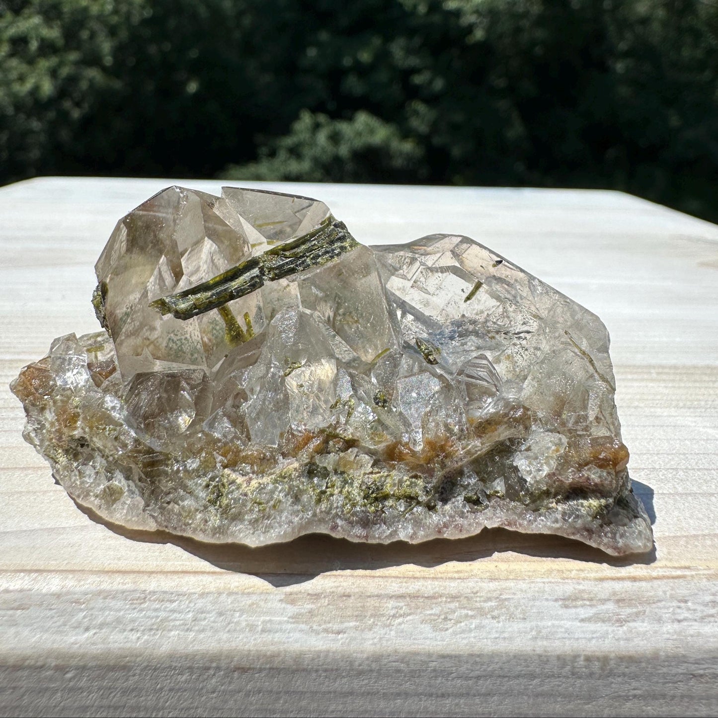 Stunning Epidote and Quartz Cluster - #2