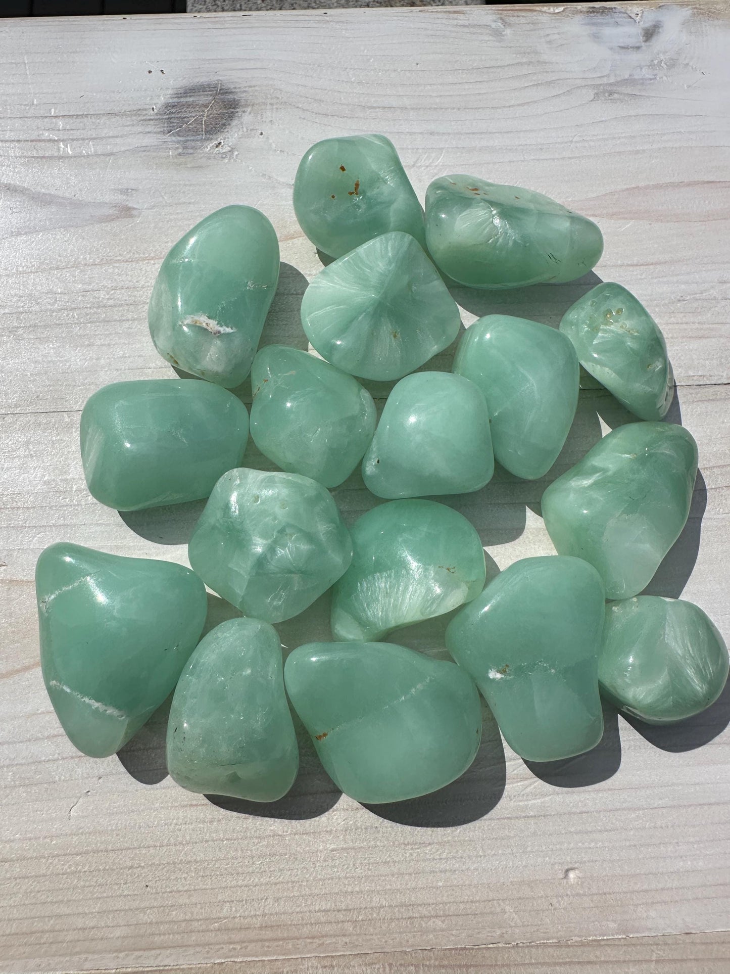 XL A Prehnite Tumbled Stone