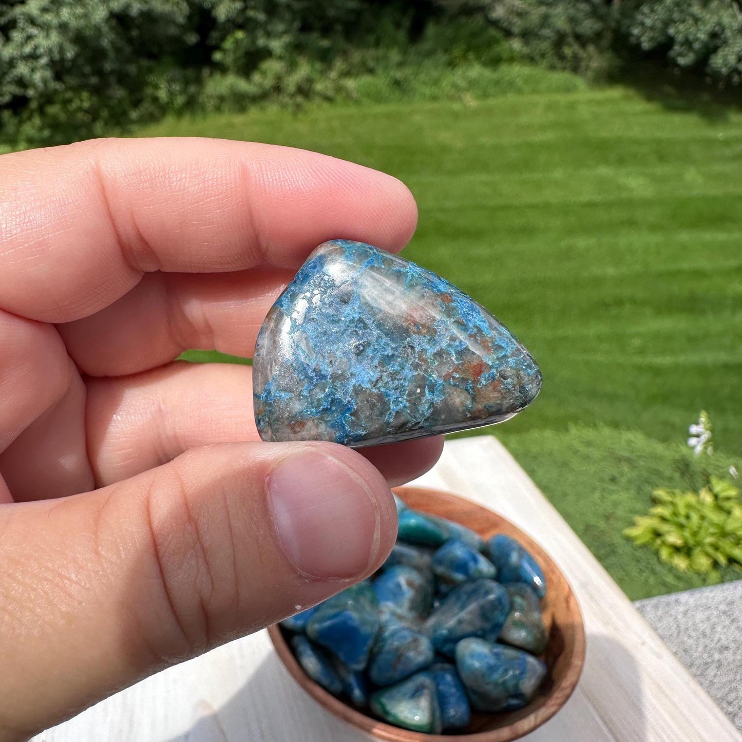 XL Shattukite in Quartz Tumbled Stone