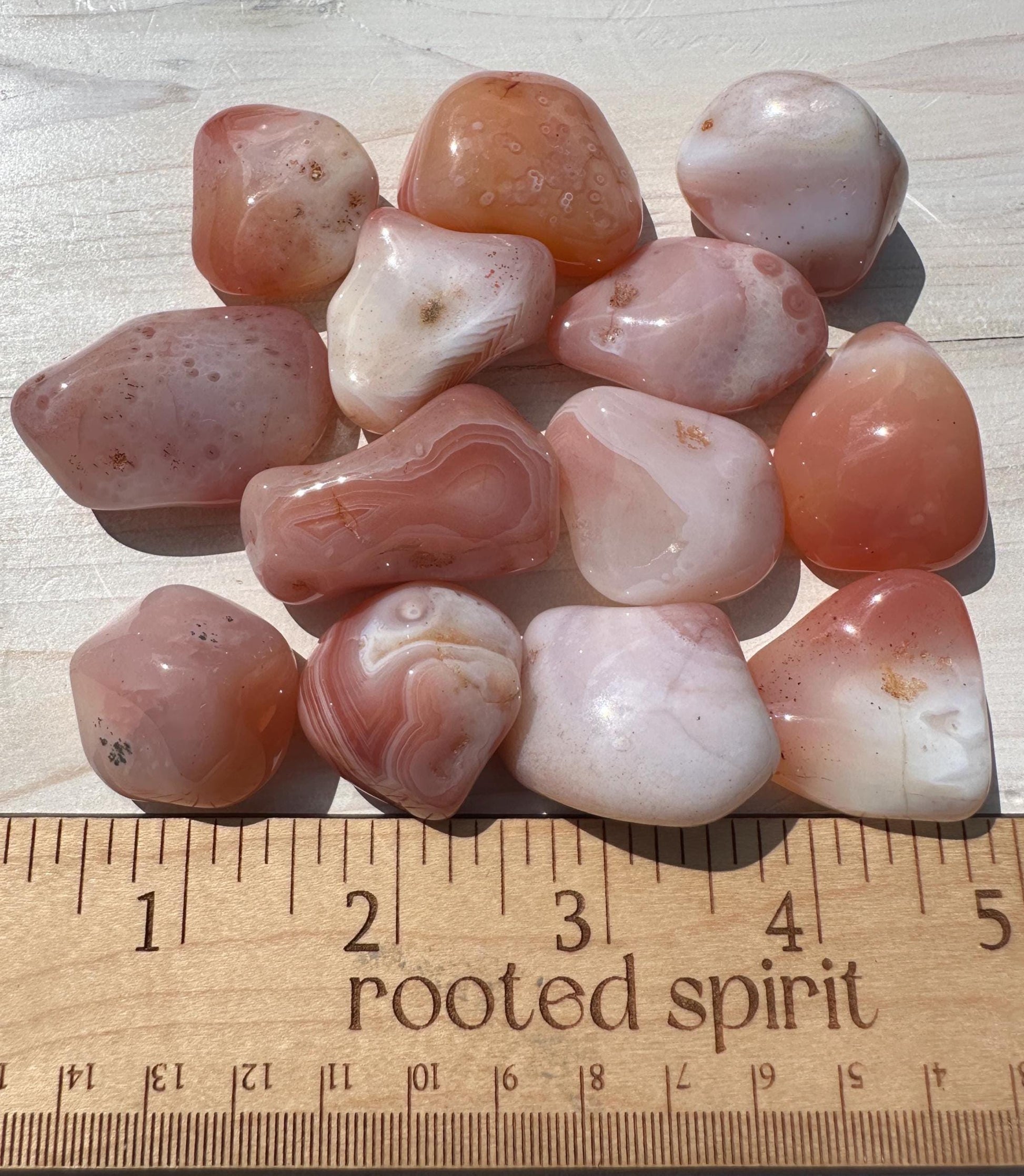 XL Apricot Agate Tumbled Stone