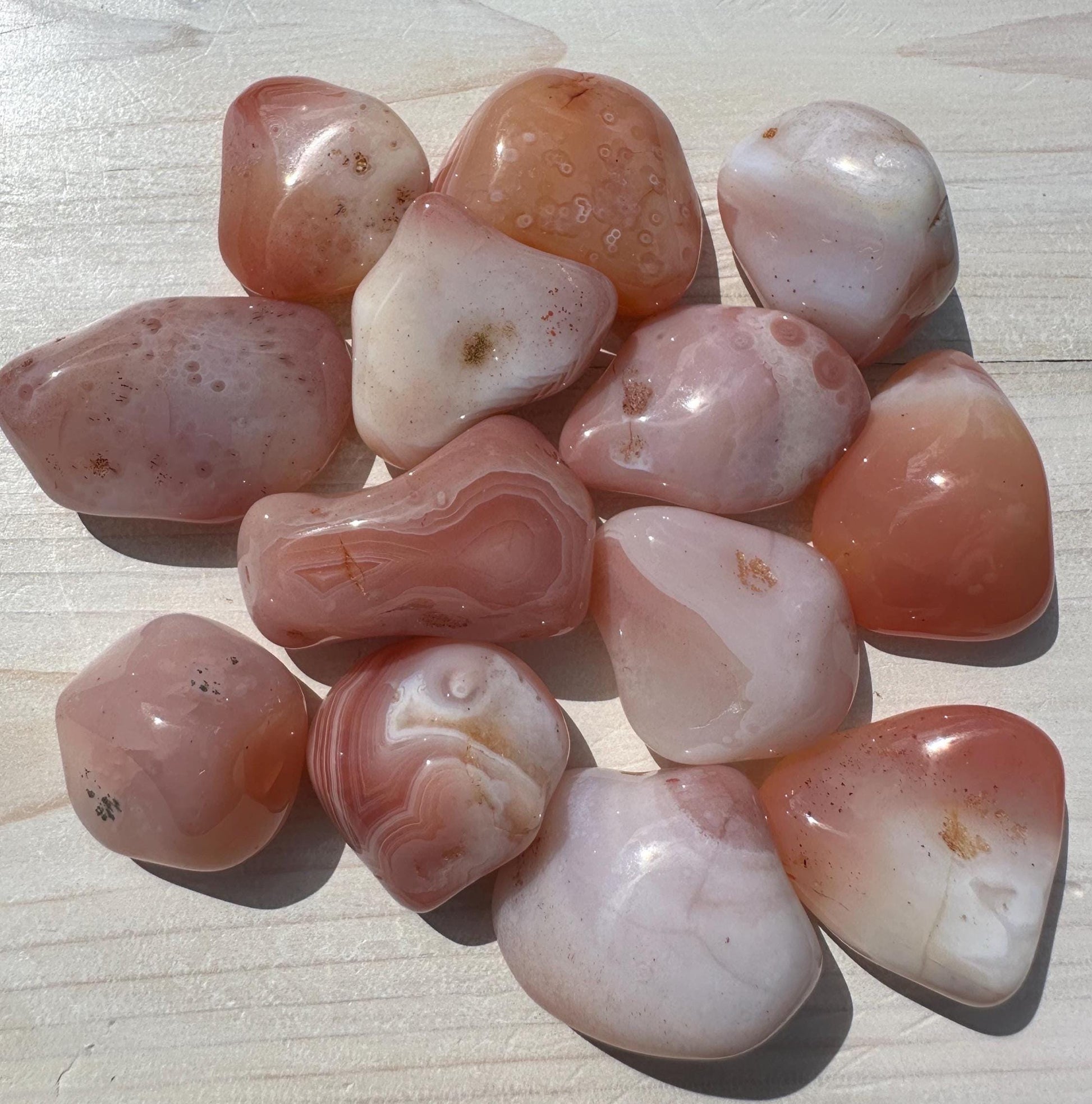 XL Apricot Agate Tumbled Stone