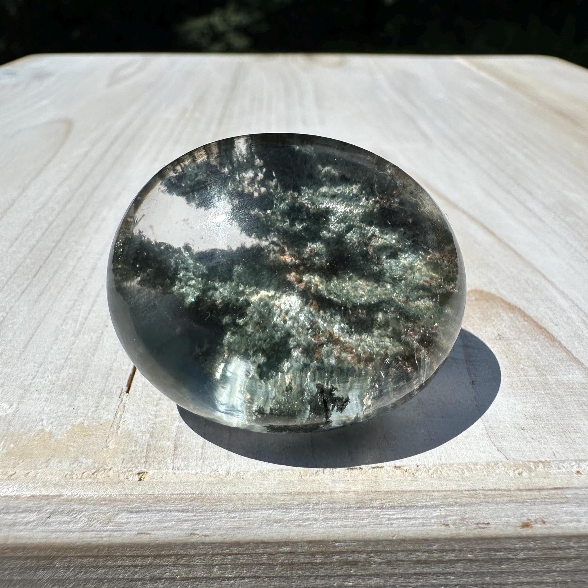 Incredible Himalayan Quartz with Green Chlorite Freeform from India - #1