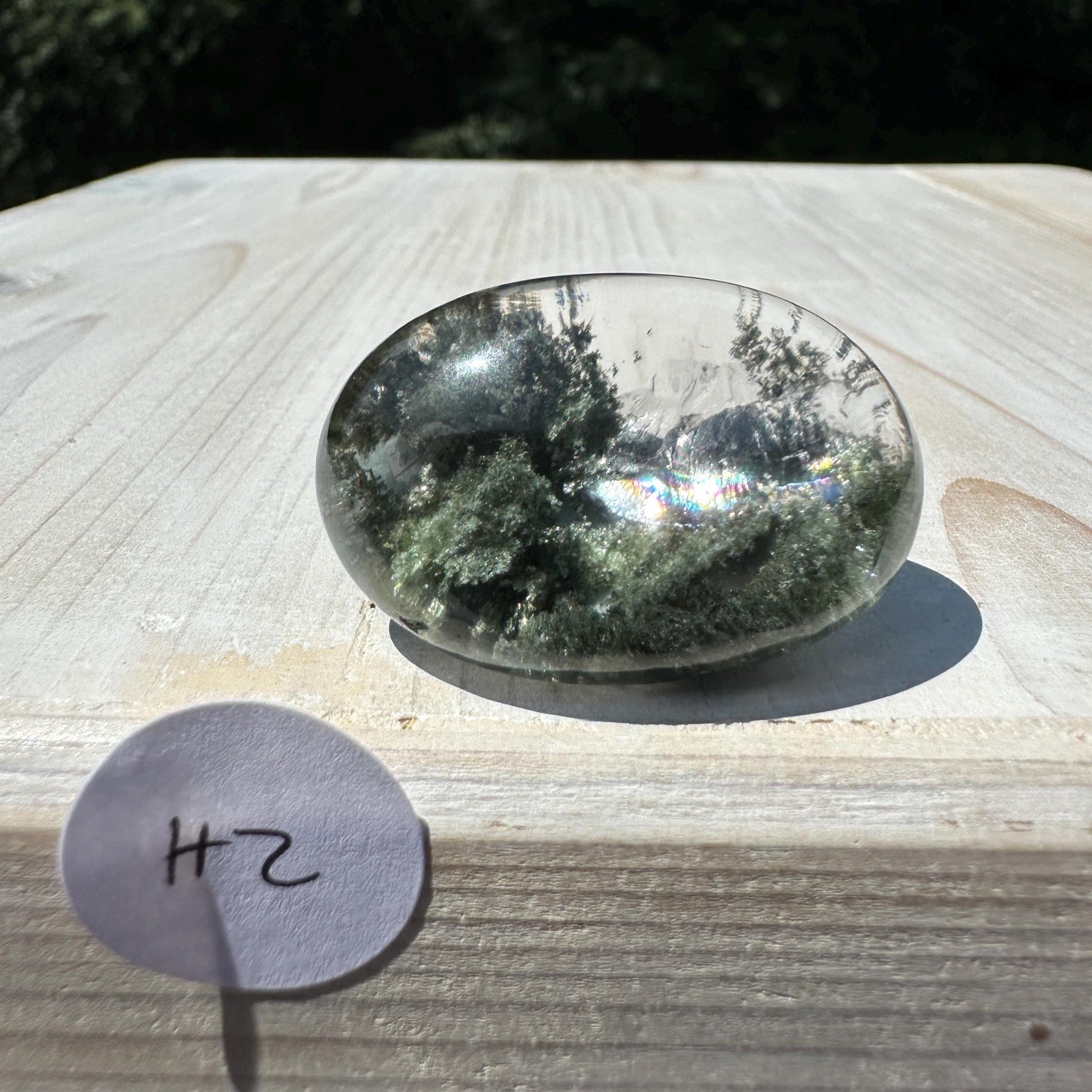 Incredible Himalayan Quartz with Green Chlorite Freeform from India - #2