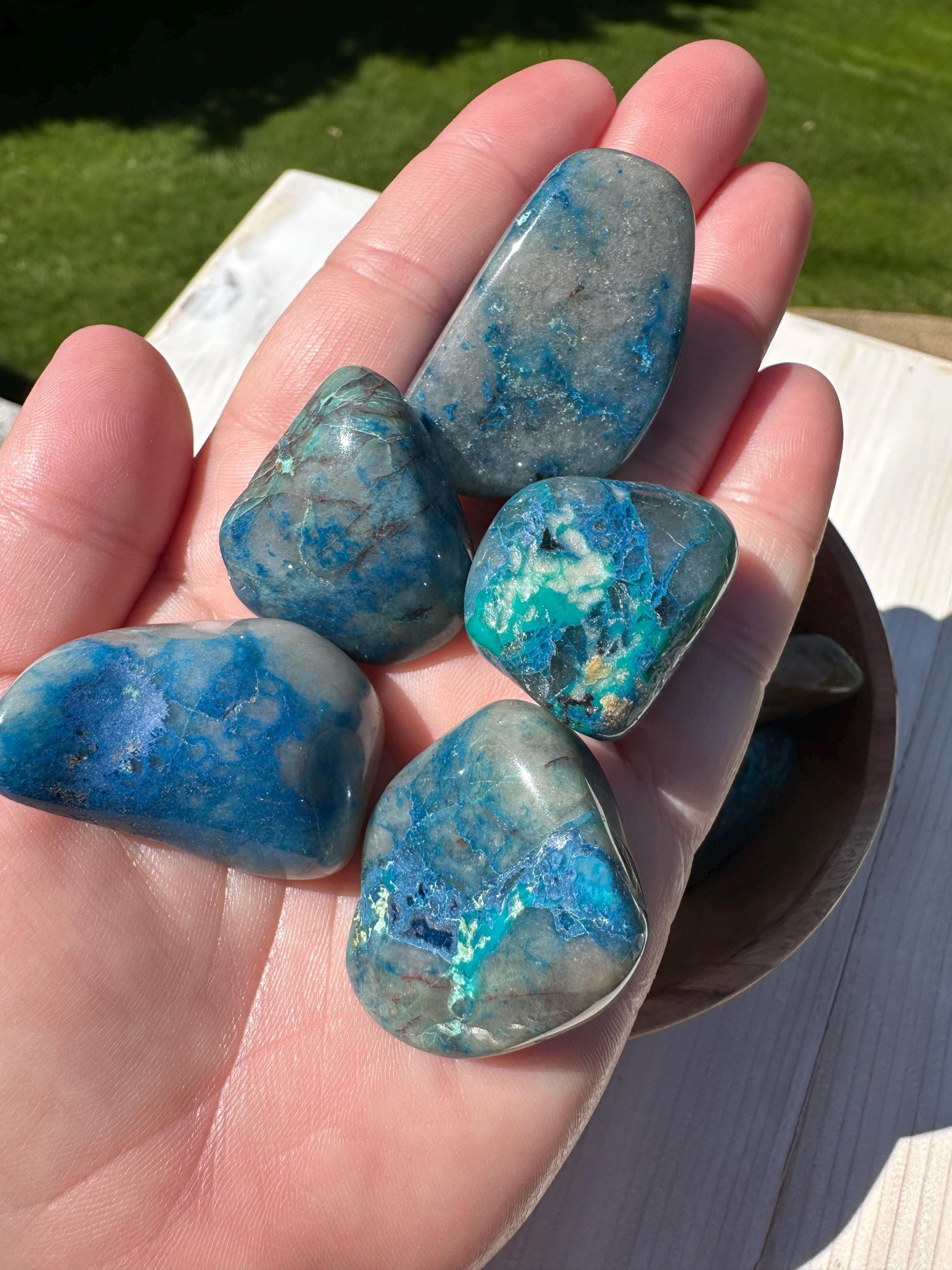 XL Shattukite in Quartz Tumbled Stone