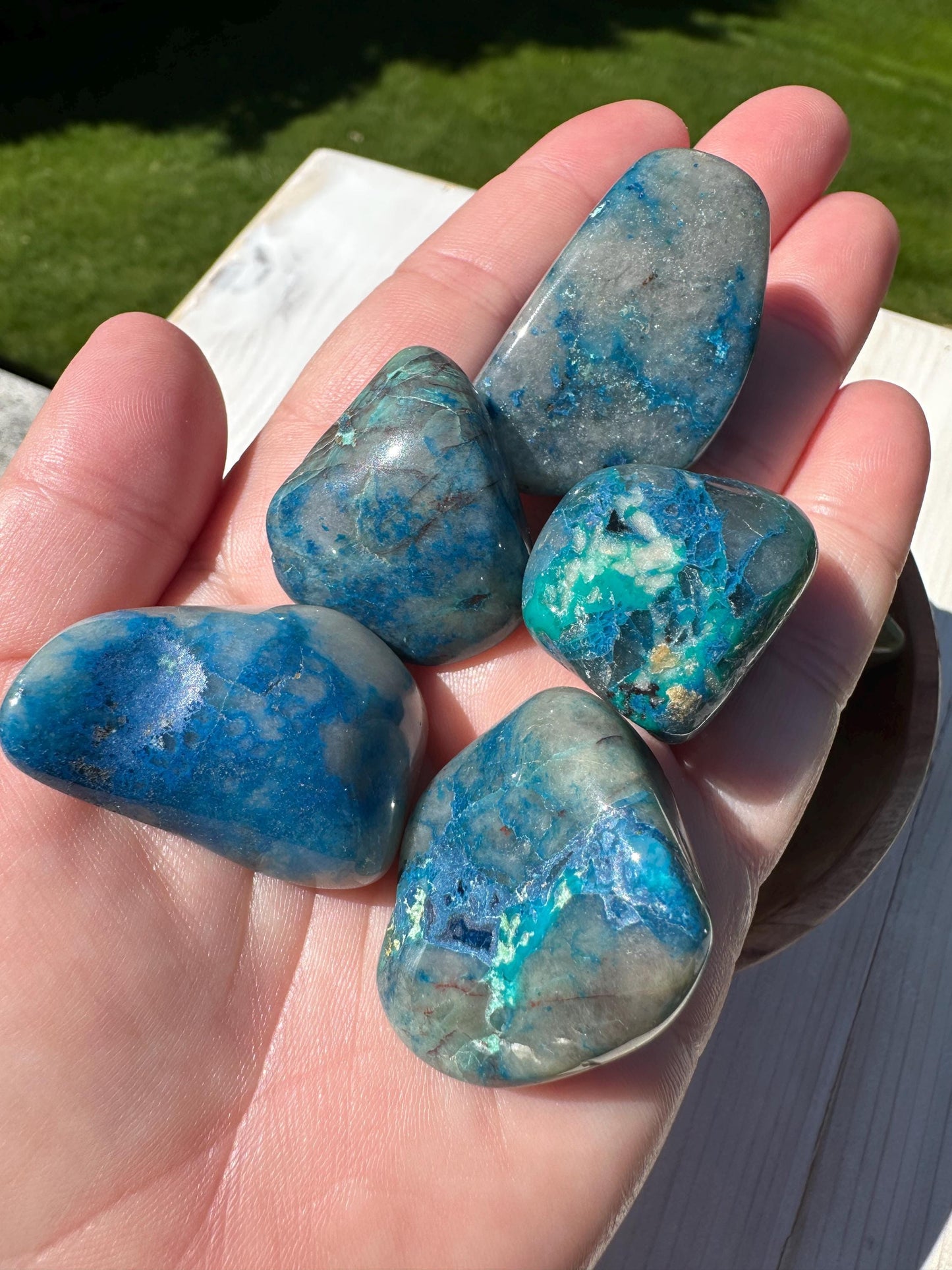 XL Shattukite in Quartz Tumbled Stone