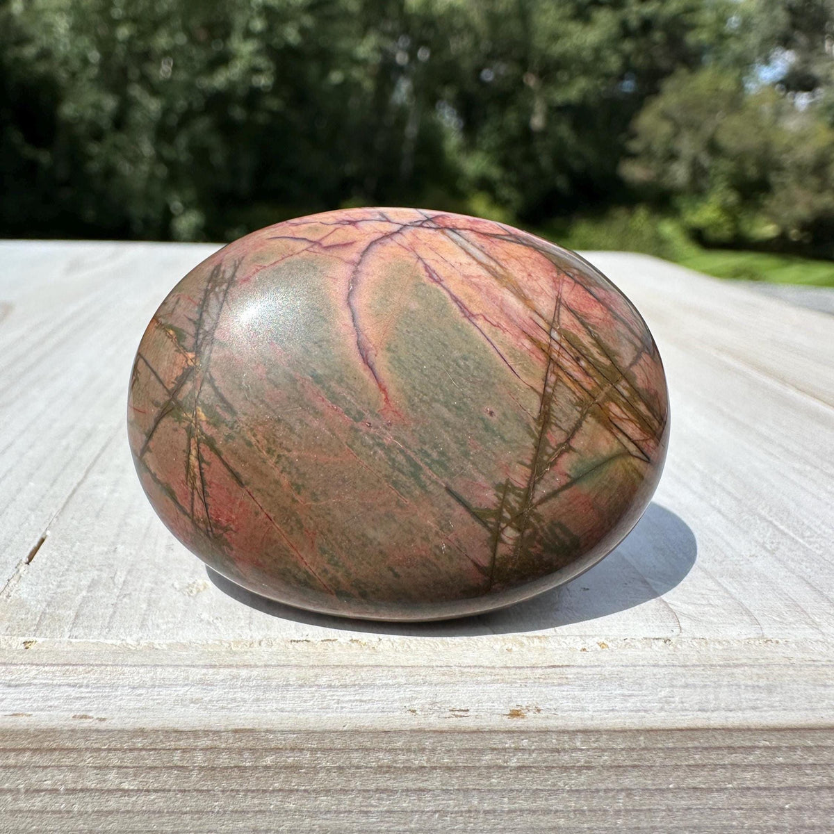 Gorgeous Cherry Creek Jasper Palm Stones - #1