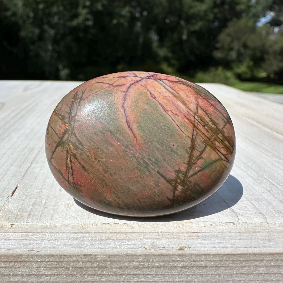 Gorgeous Cherry Creek Jasper Palm Stones - #1