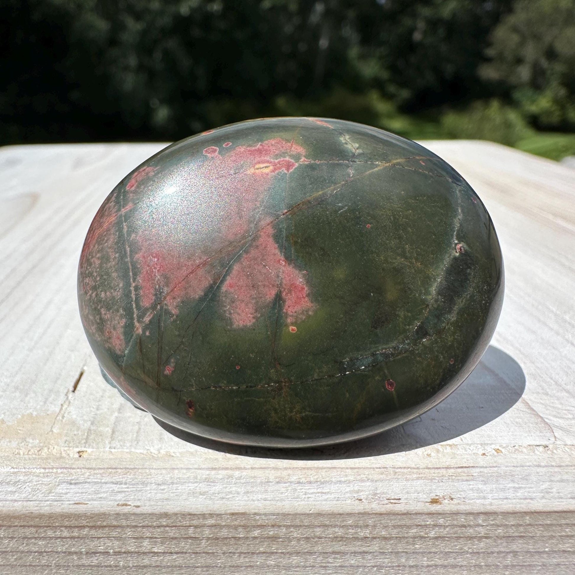 Gorgeous Cherry Creek Jasper Palm Stones - #5