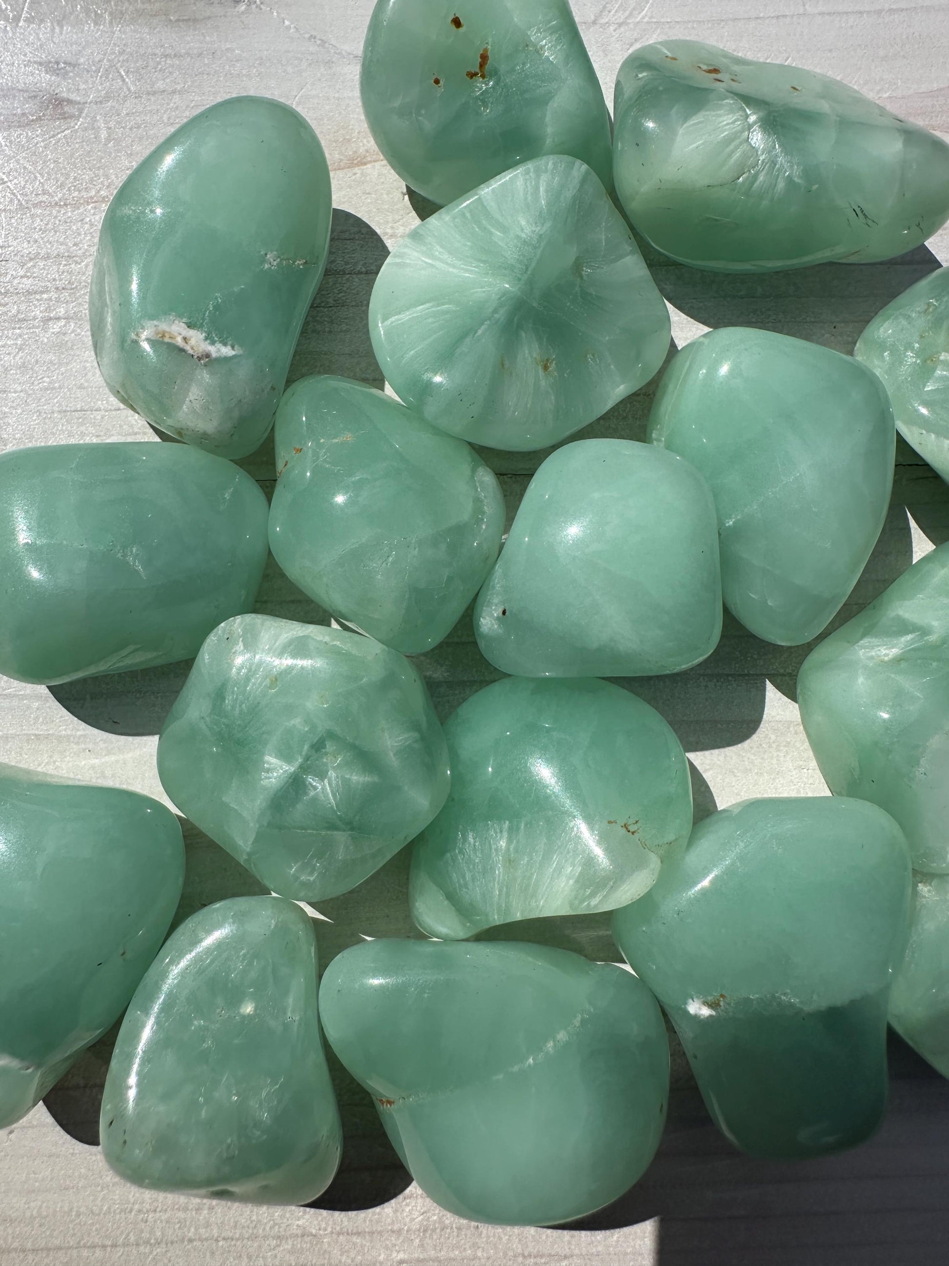 XL A Prehnite Tumbled Stone