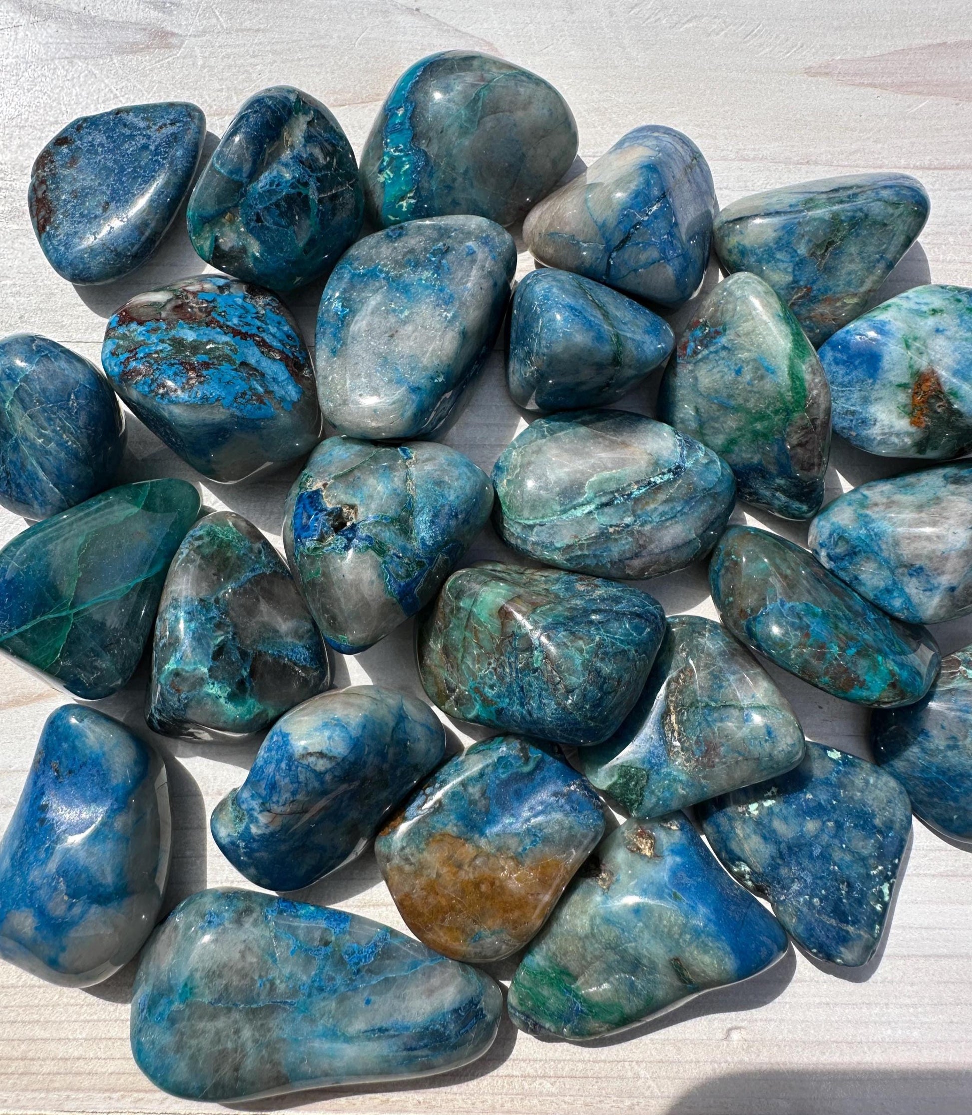 XL Shattukite in Quartz Tumbled Stone