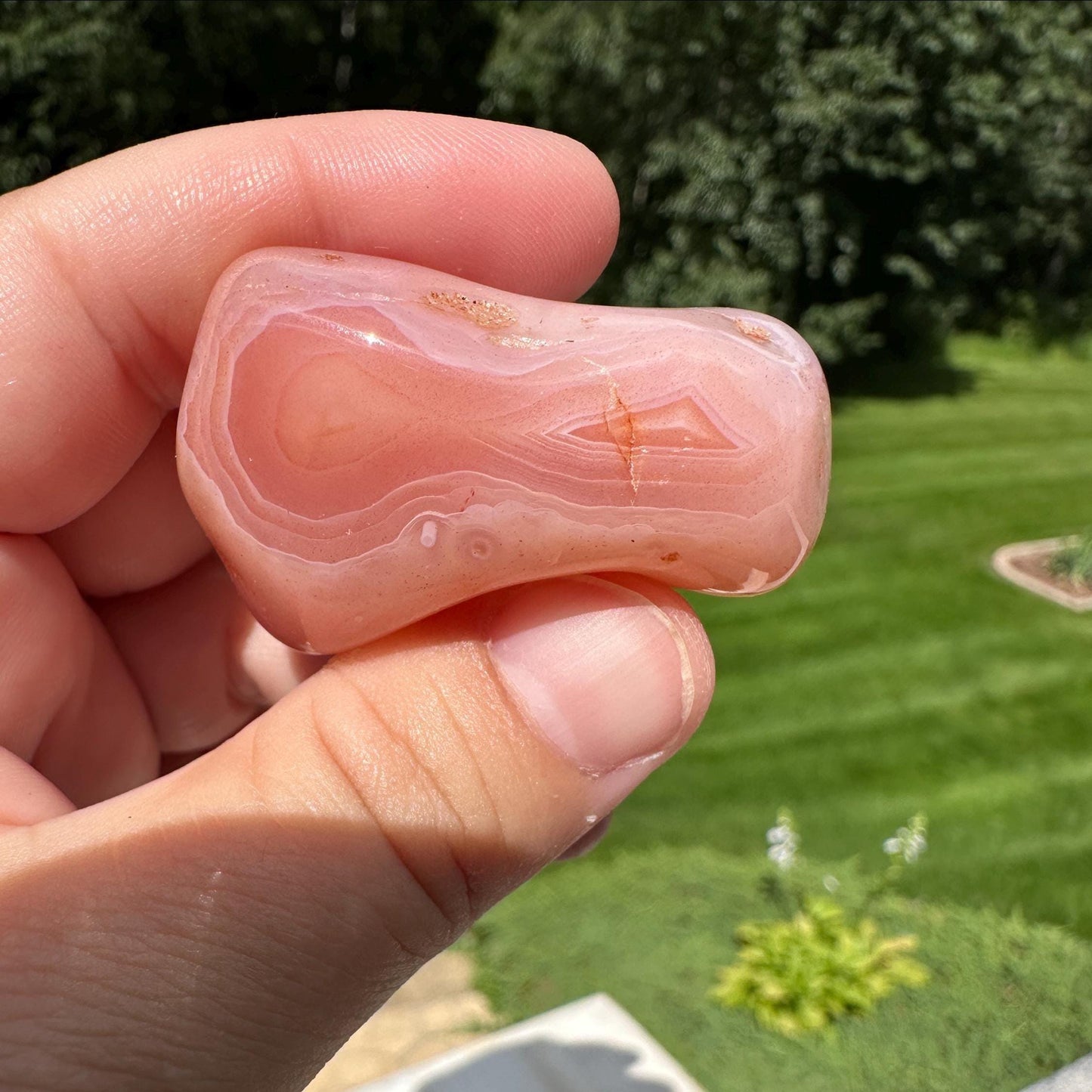 XL Apricot Agate Tumbled Stone