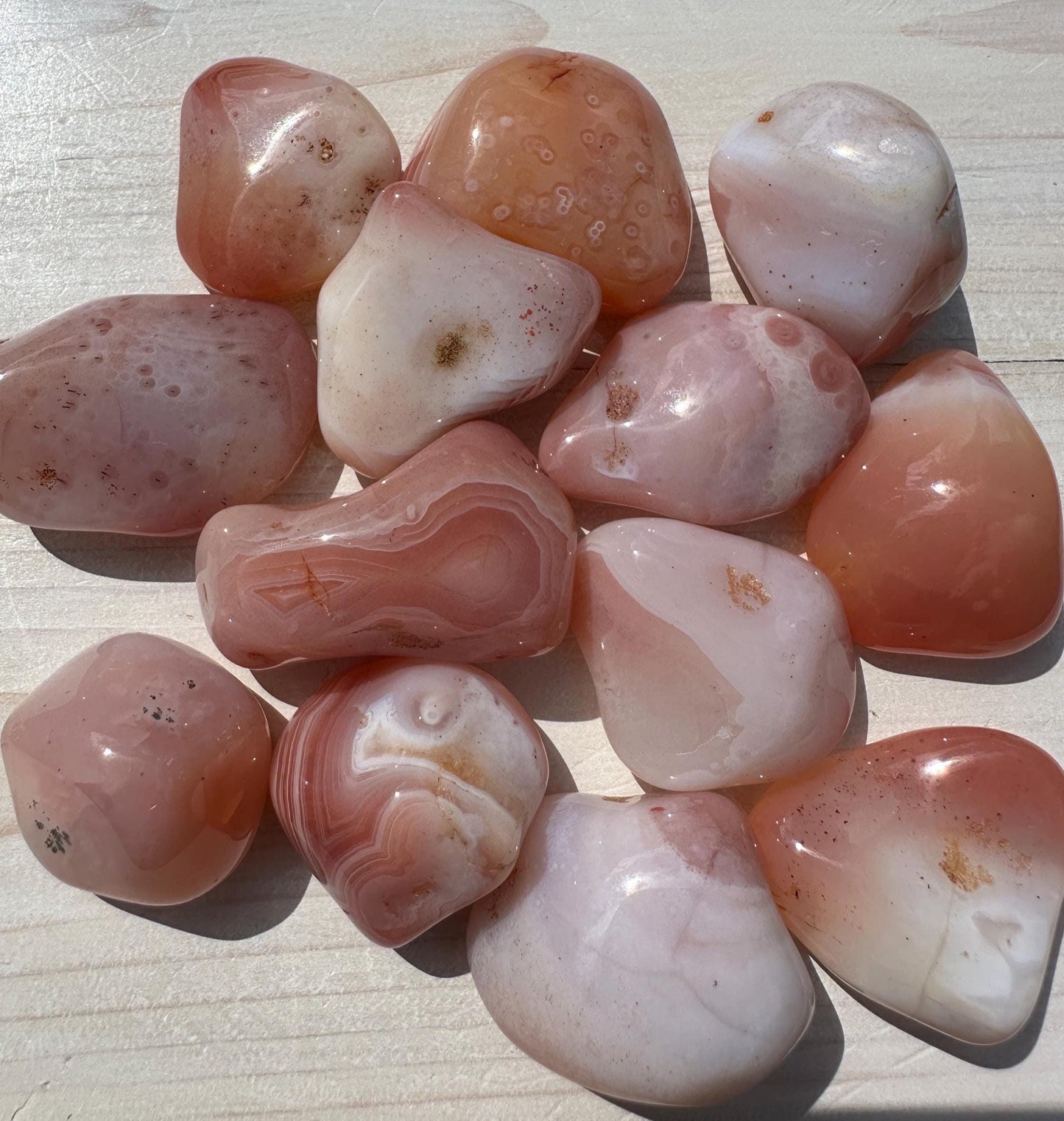XL Apricot Agate Tumbled Stone