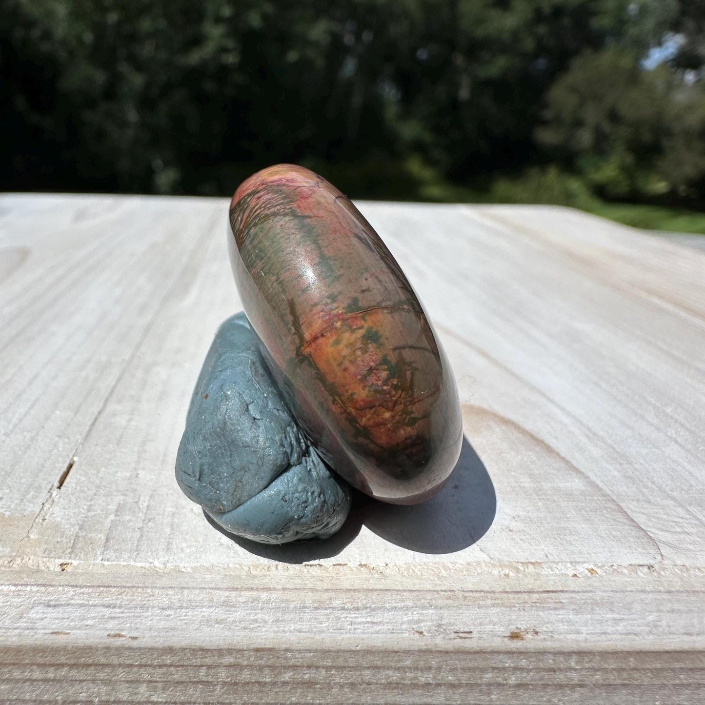 Gorgeous Cherry Creek Jasper Palm Stones - #1