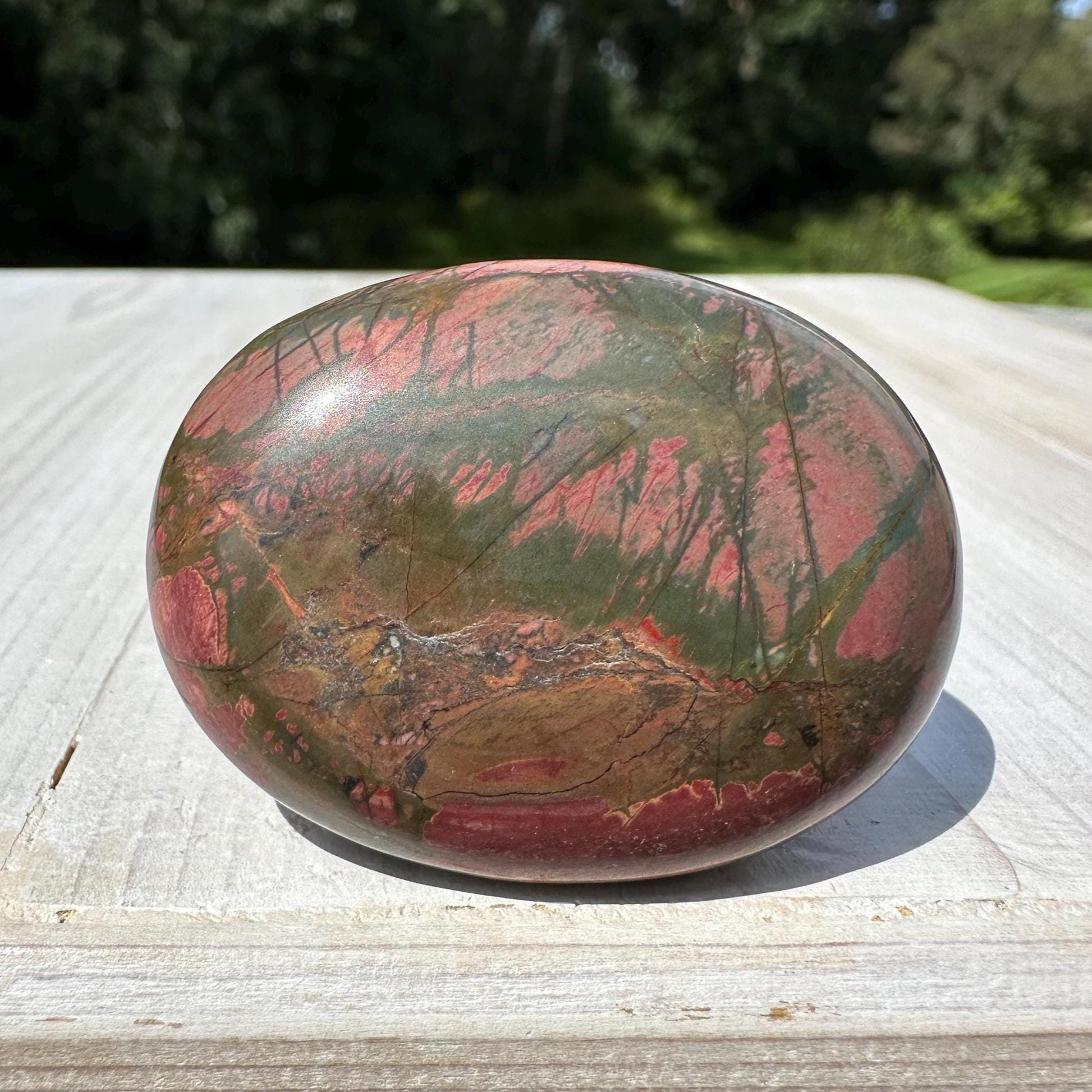 Gorgeous Cherry Creek Jasper Palm Stones - #1