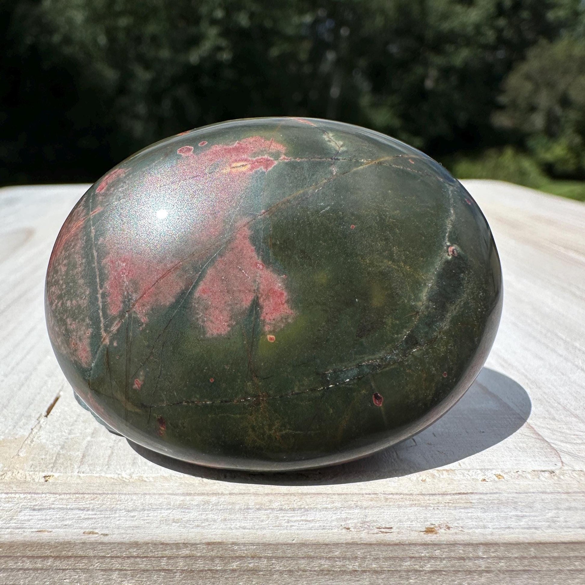 Gorgeous Cherry Creek Jasper Palm Stones - #5