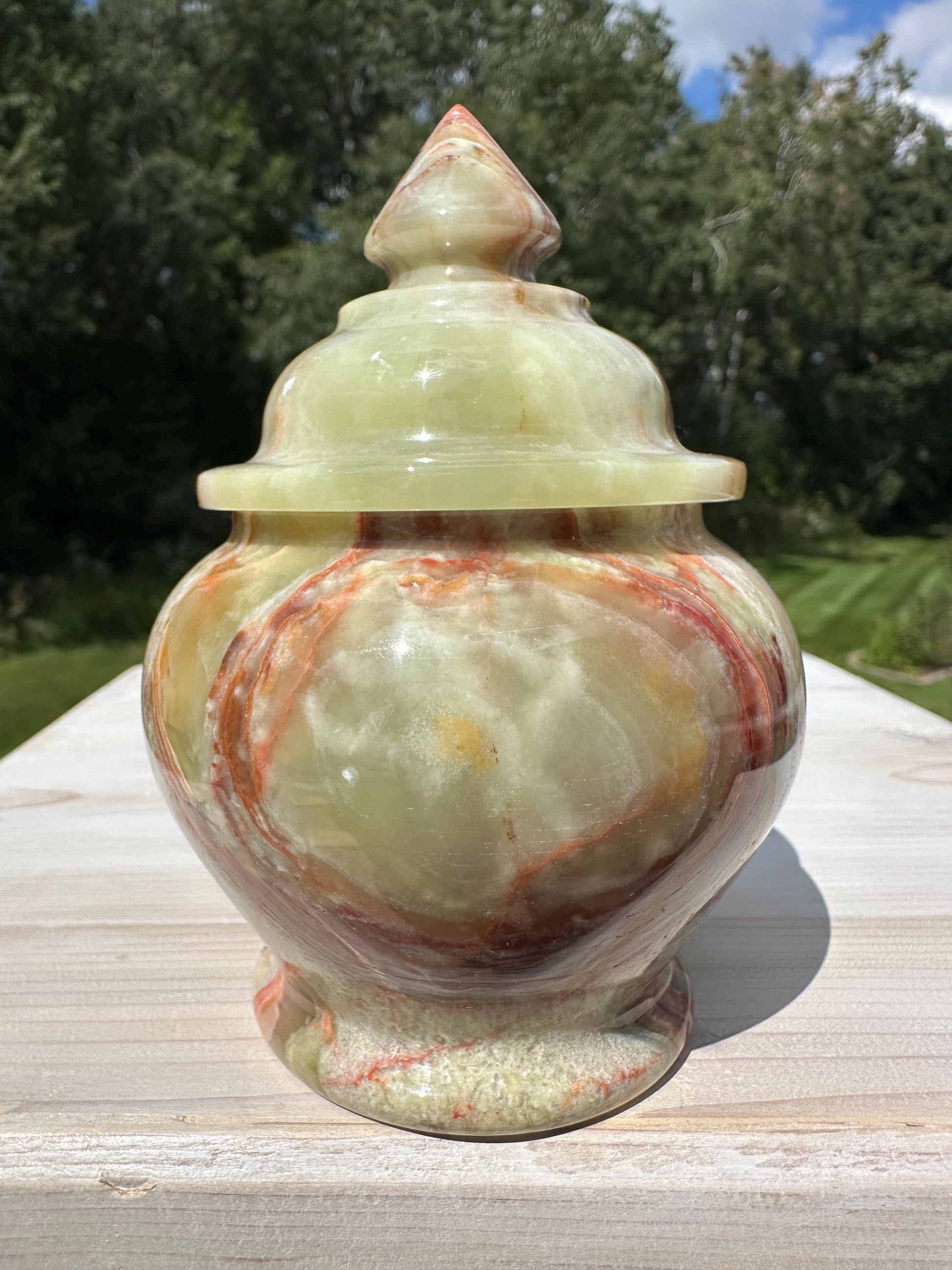 Beautiful 4" Onyx Jar from Pakistan - #2