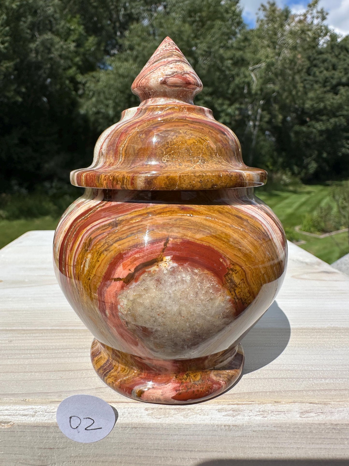 Beautiful 4" Onyx Jar from Pakistan - #2