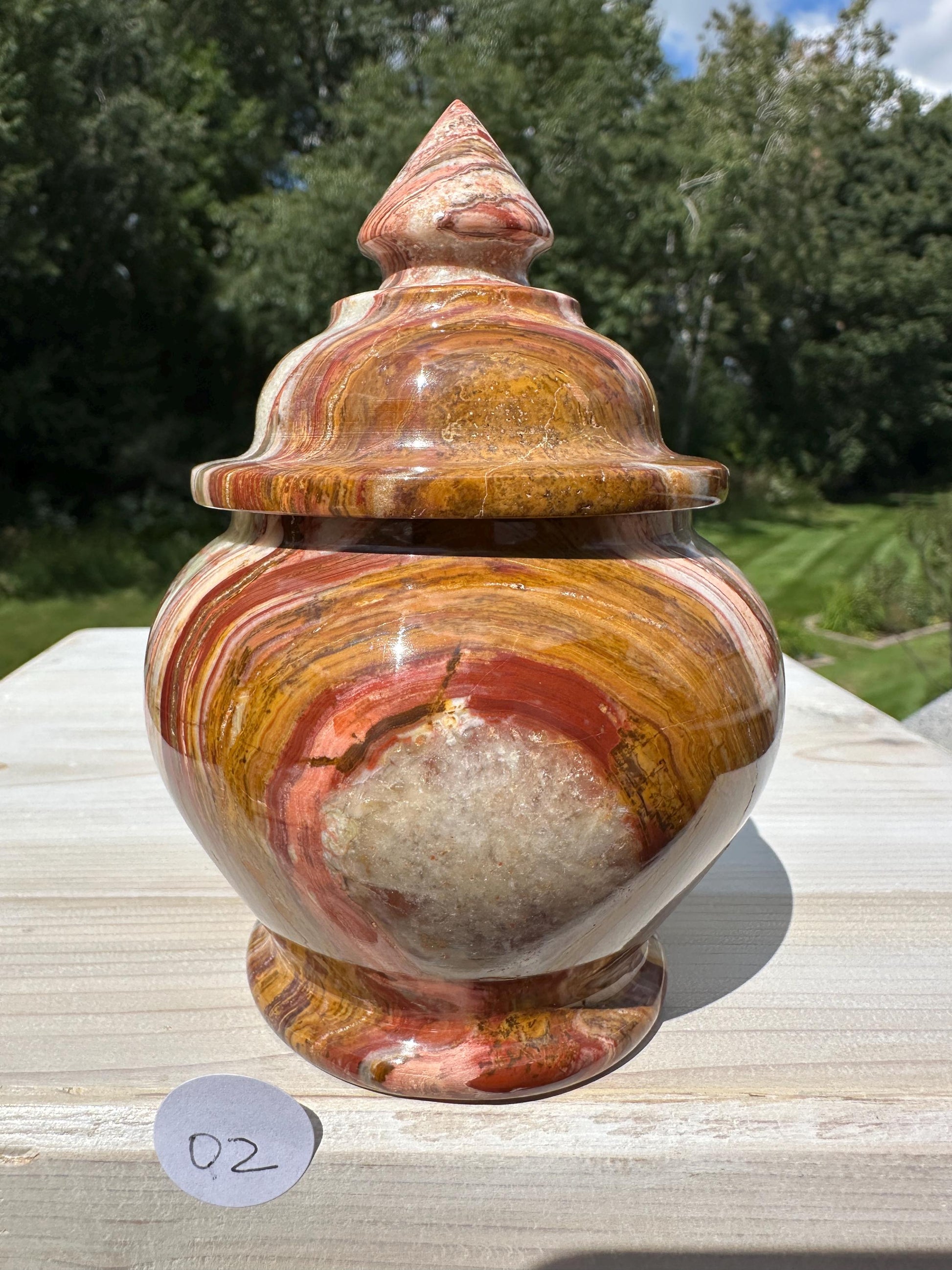 Beautiful 4" Onyx Jar from Pakistan - #2