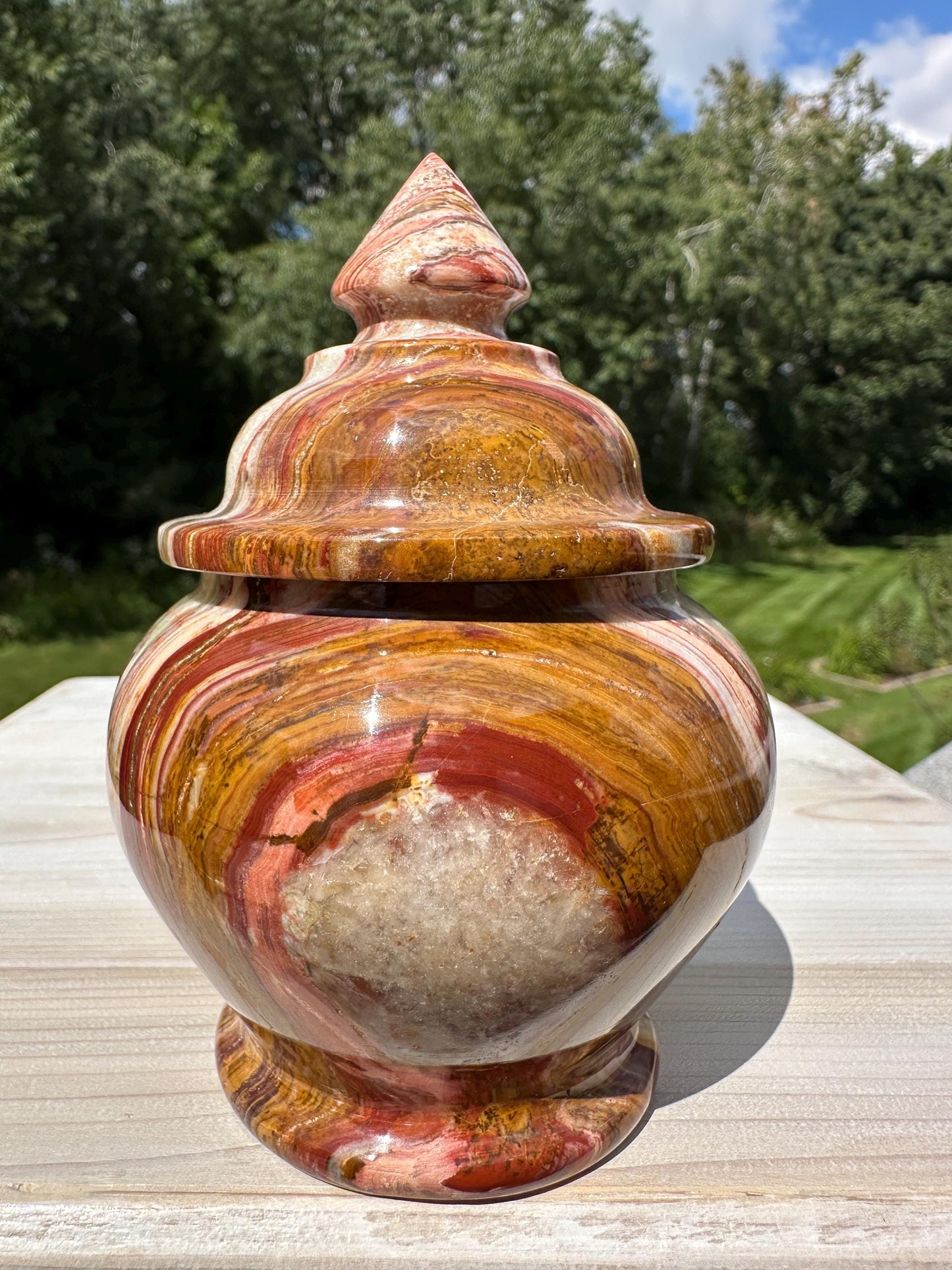 Beautiful 4" Onyx Jar from Pakistan - #2
