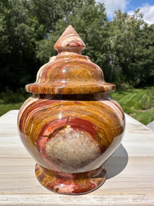 Beautiful 4" Onyx Jar from Pakistan - #2