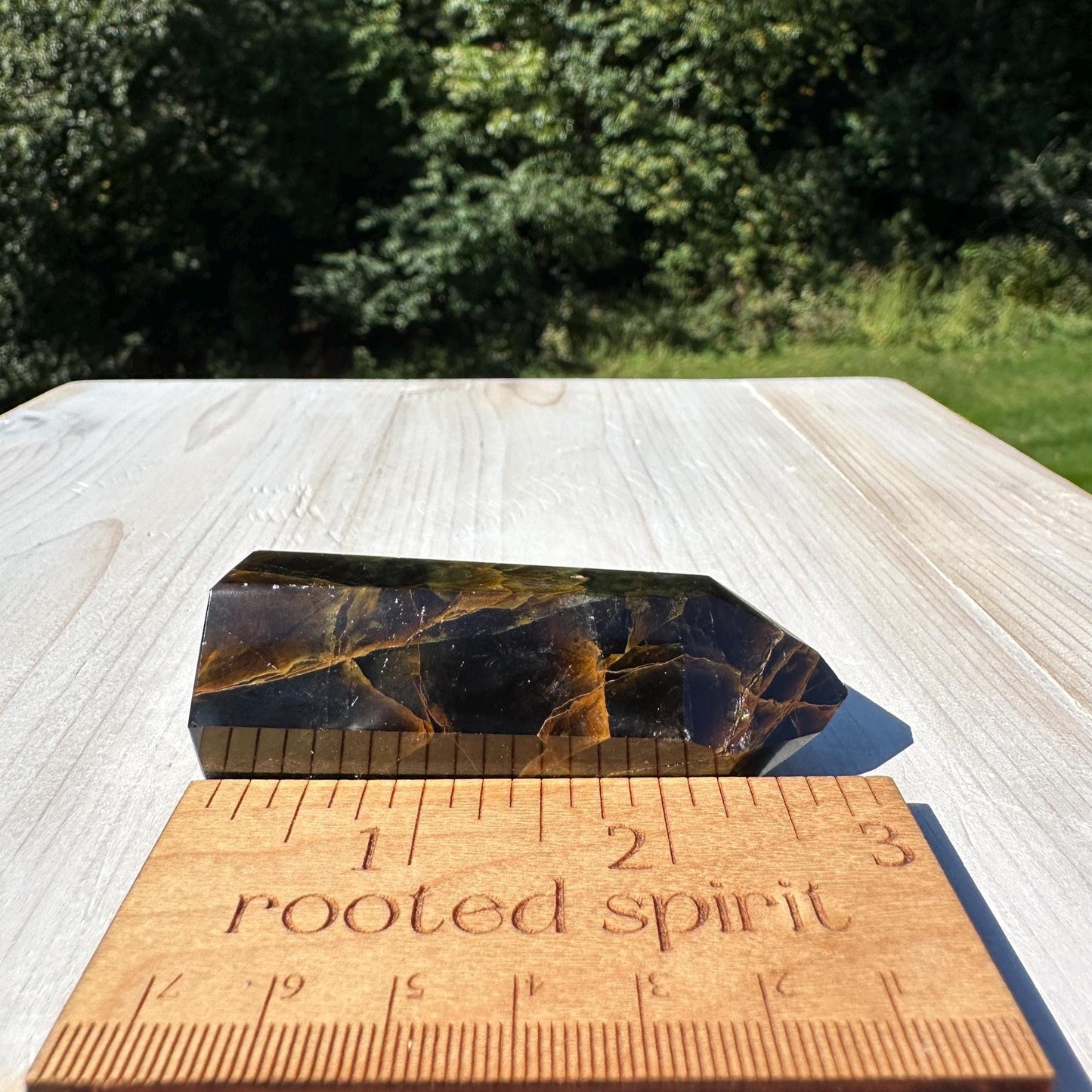 Stunning Smoky Golden Healer Polished Point from Brazil - #6