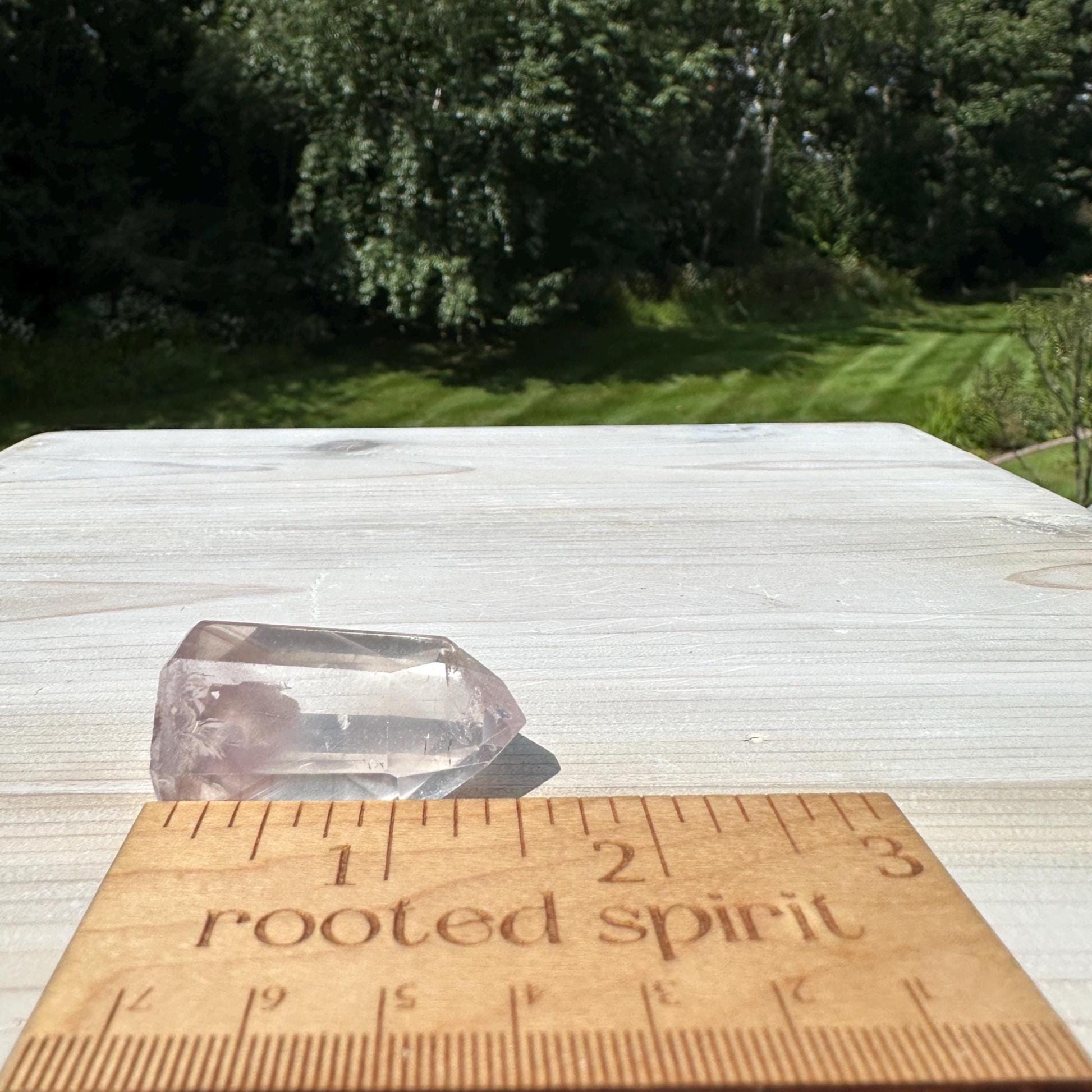 Rare Small Pink Lithium Point from Brazil With Phantoms - #3