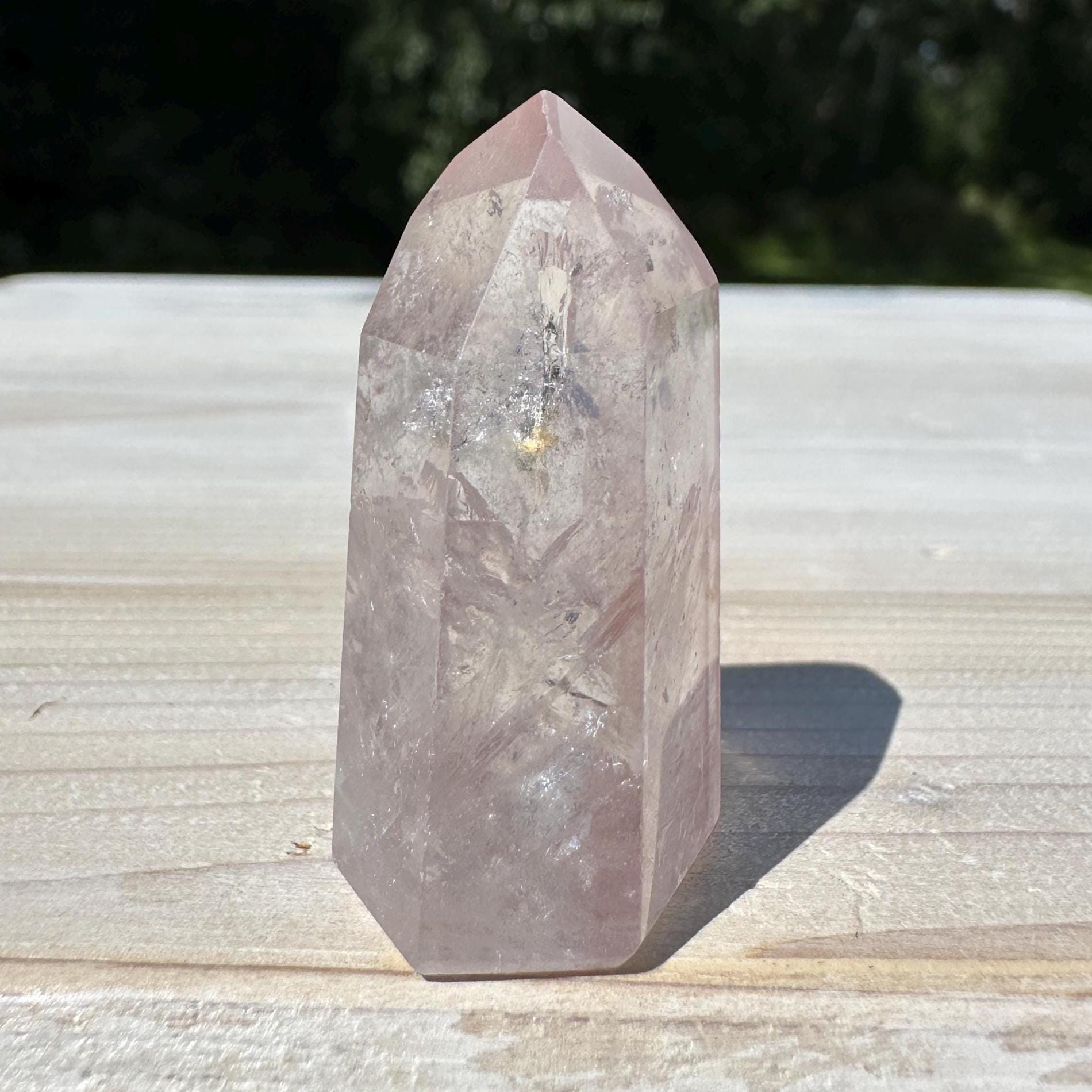 Rare Small Pink Lithium Point from Brazil - #10