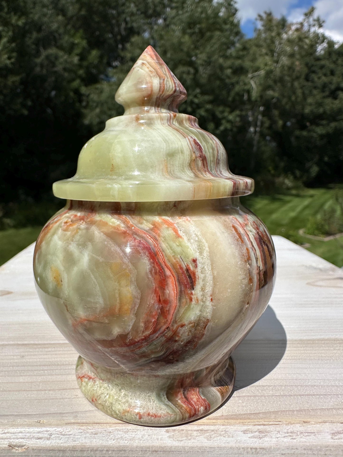 Beautiful 4" Onyx Jar from Pakistan - #2