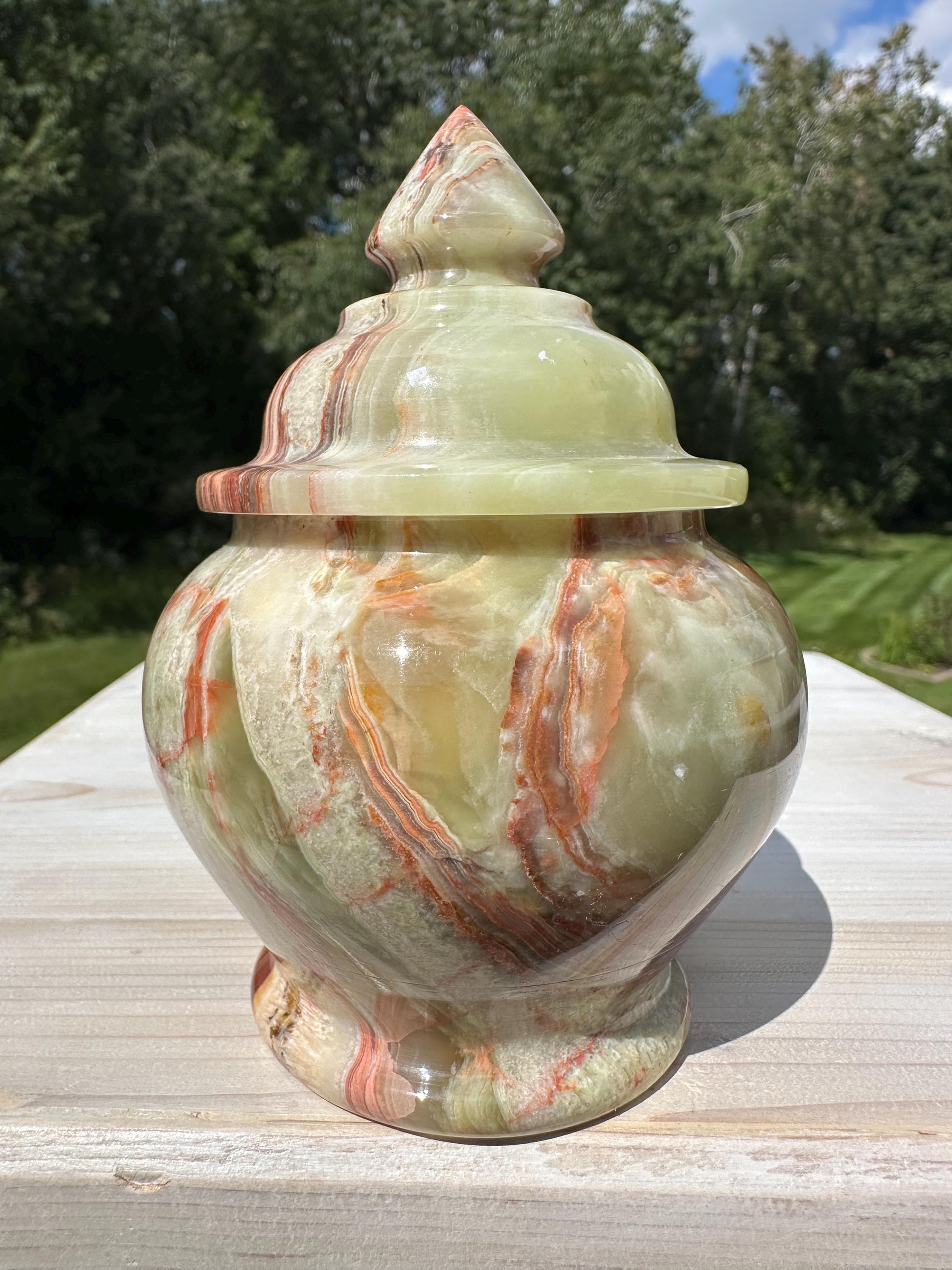 Beautiful 4" Onyx Jar from Pakistan - #2