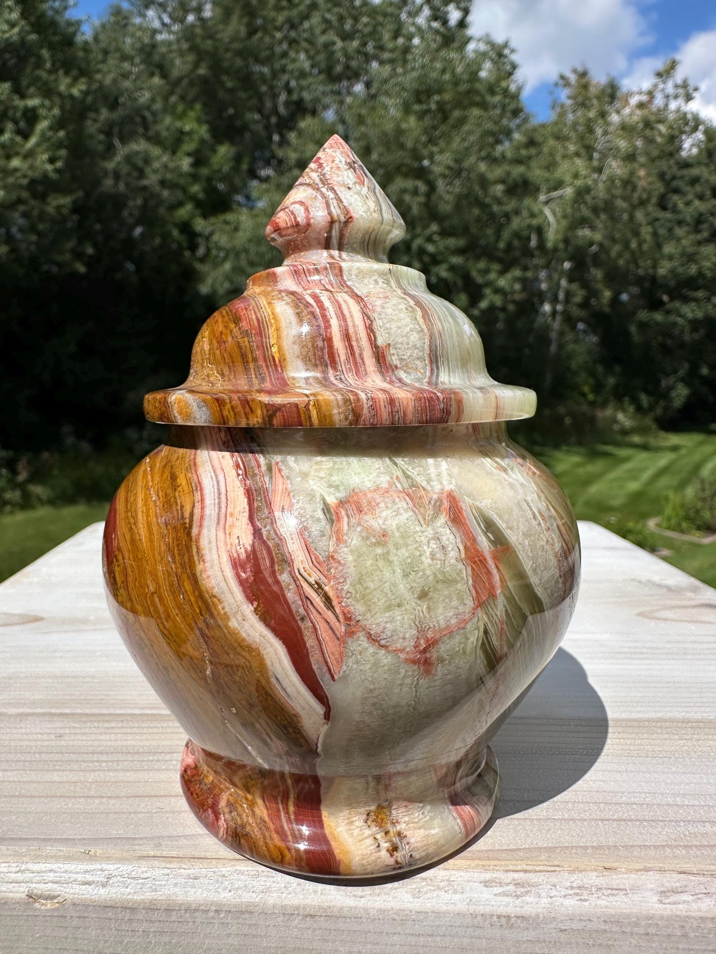 Beautiful 4" Onyx Jar from Pakistan - #2