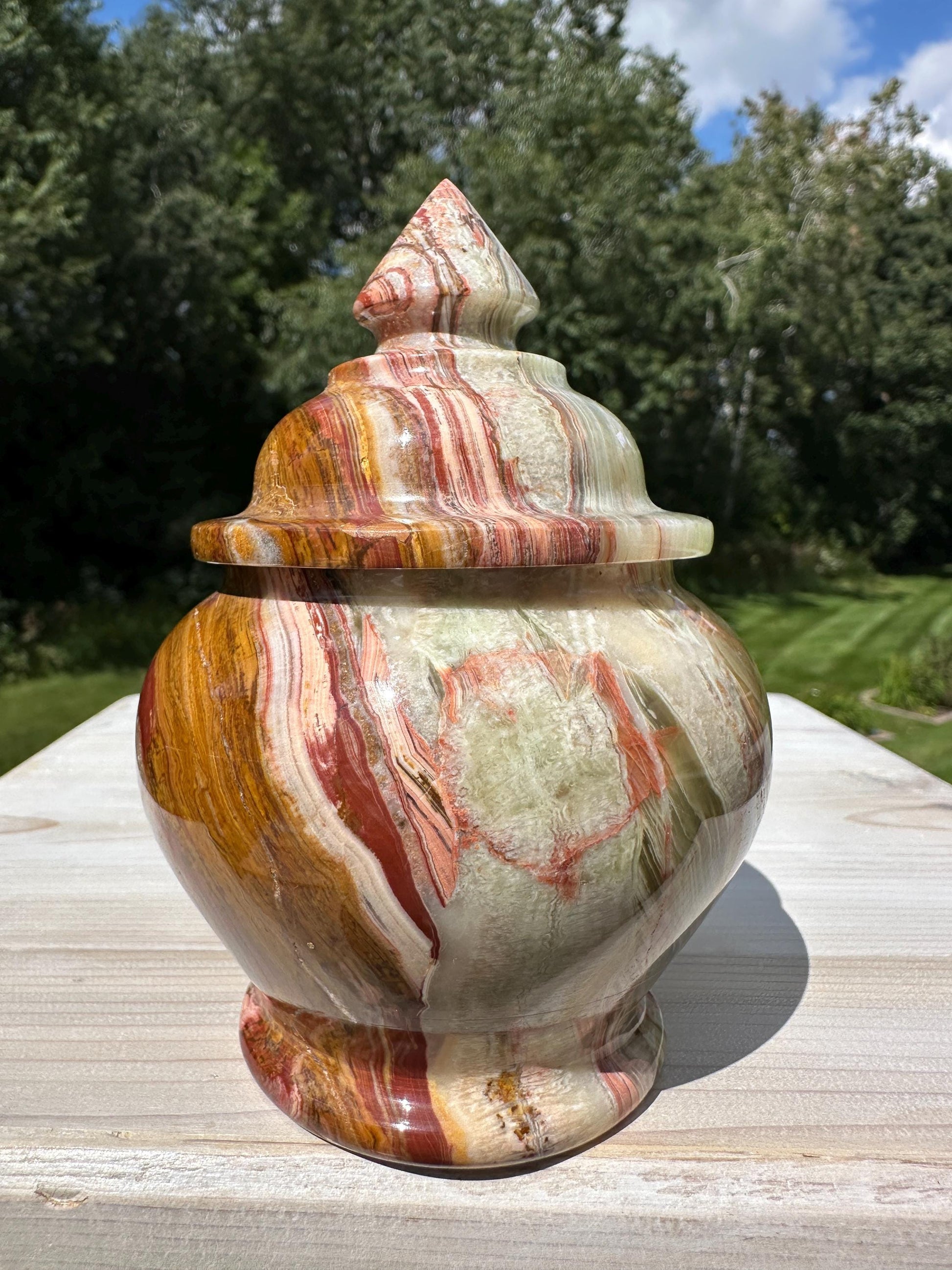 Beautiful 4" Onyx Jar from Pakistan - #2