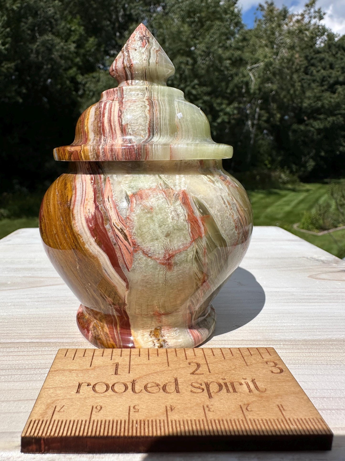 Beautiful 4" Onyx Jar from Pakistan - #2