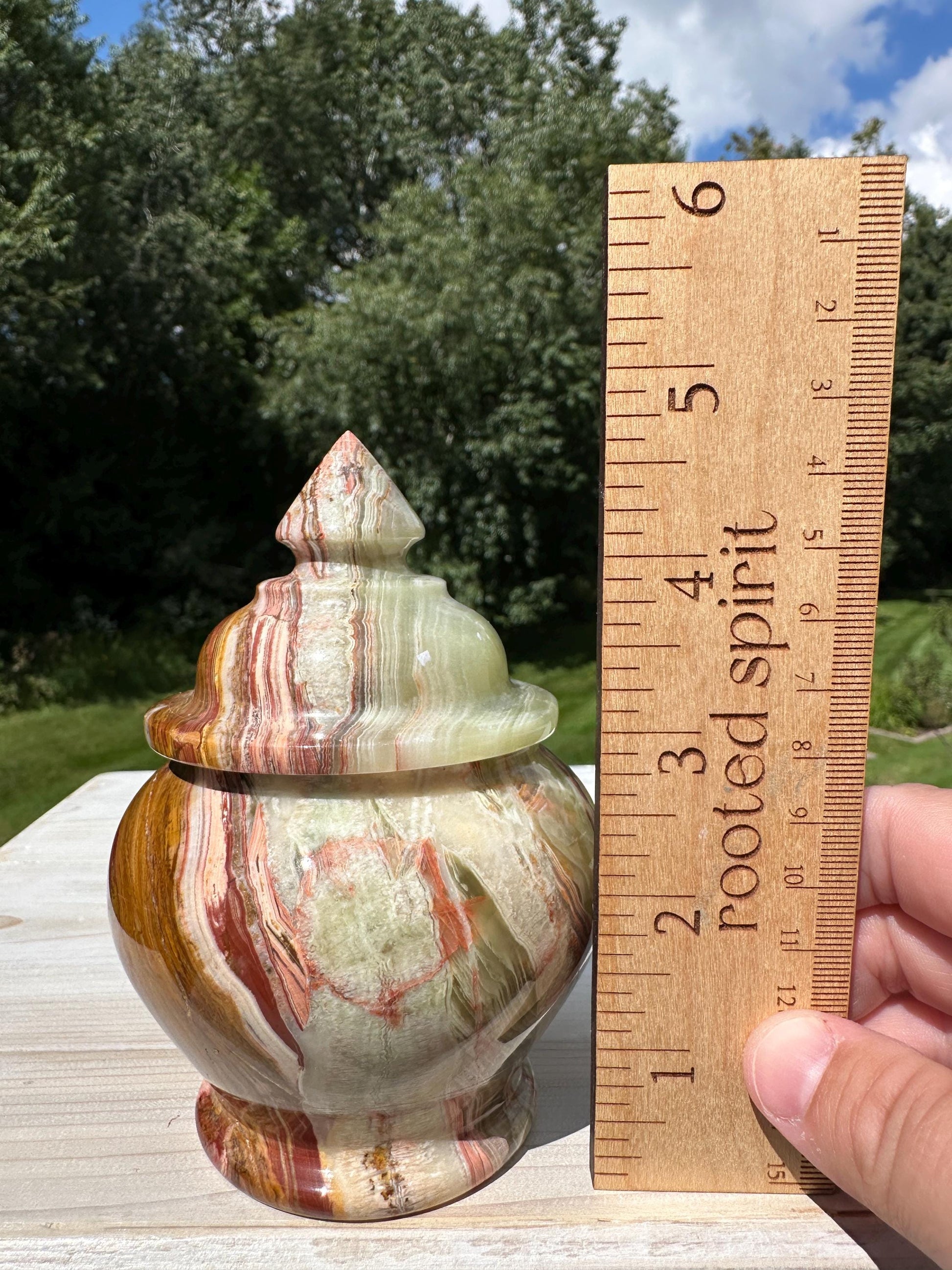 Beautiful 4" Onyx Jar from Pakistan - #2