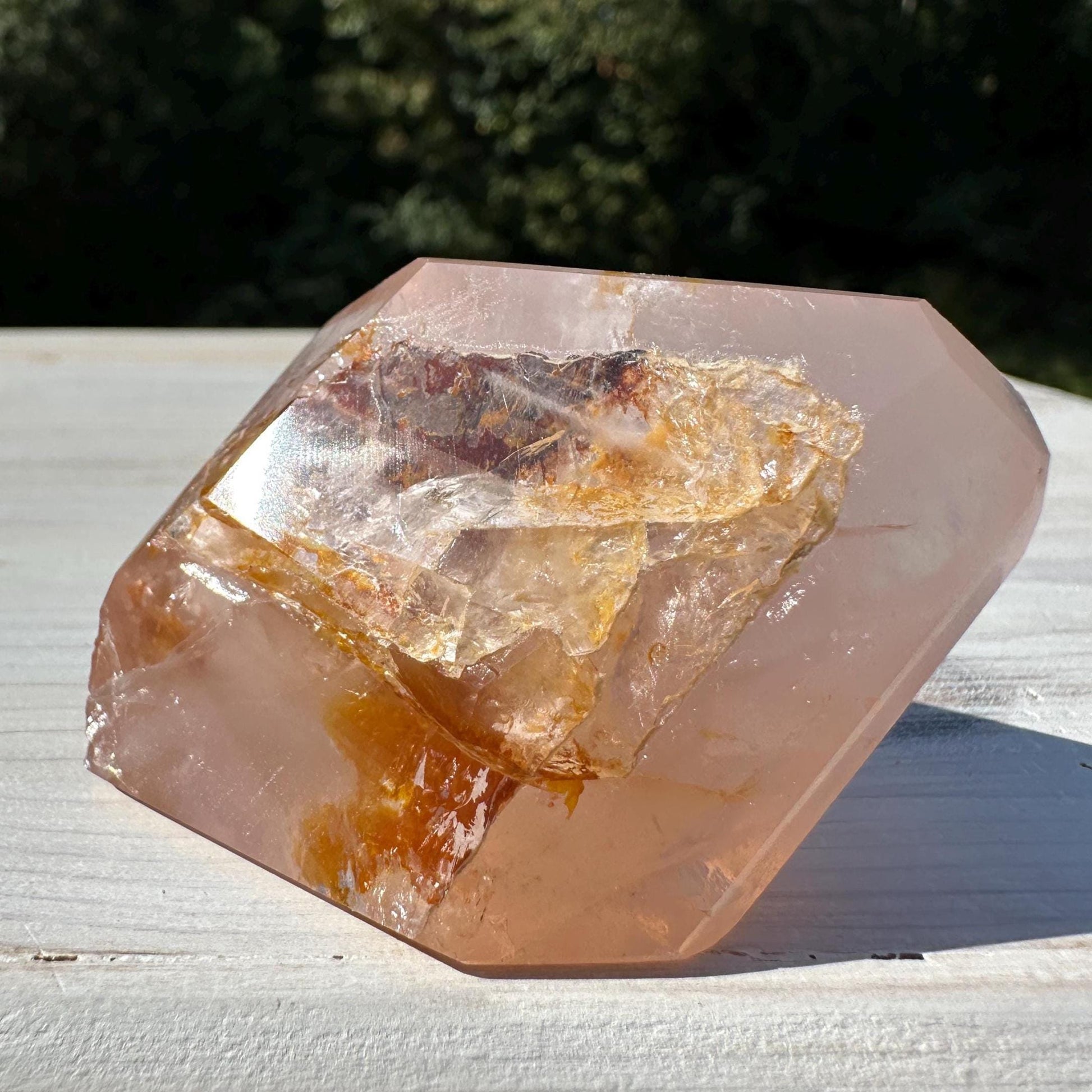 Gorgeous Rose Quartz and Golden Healer Combo Mineral Freeform - #4