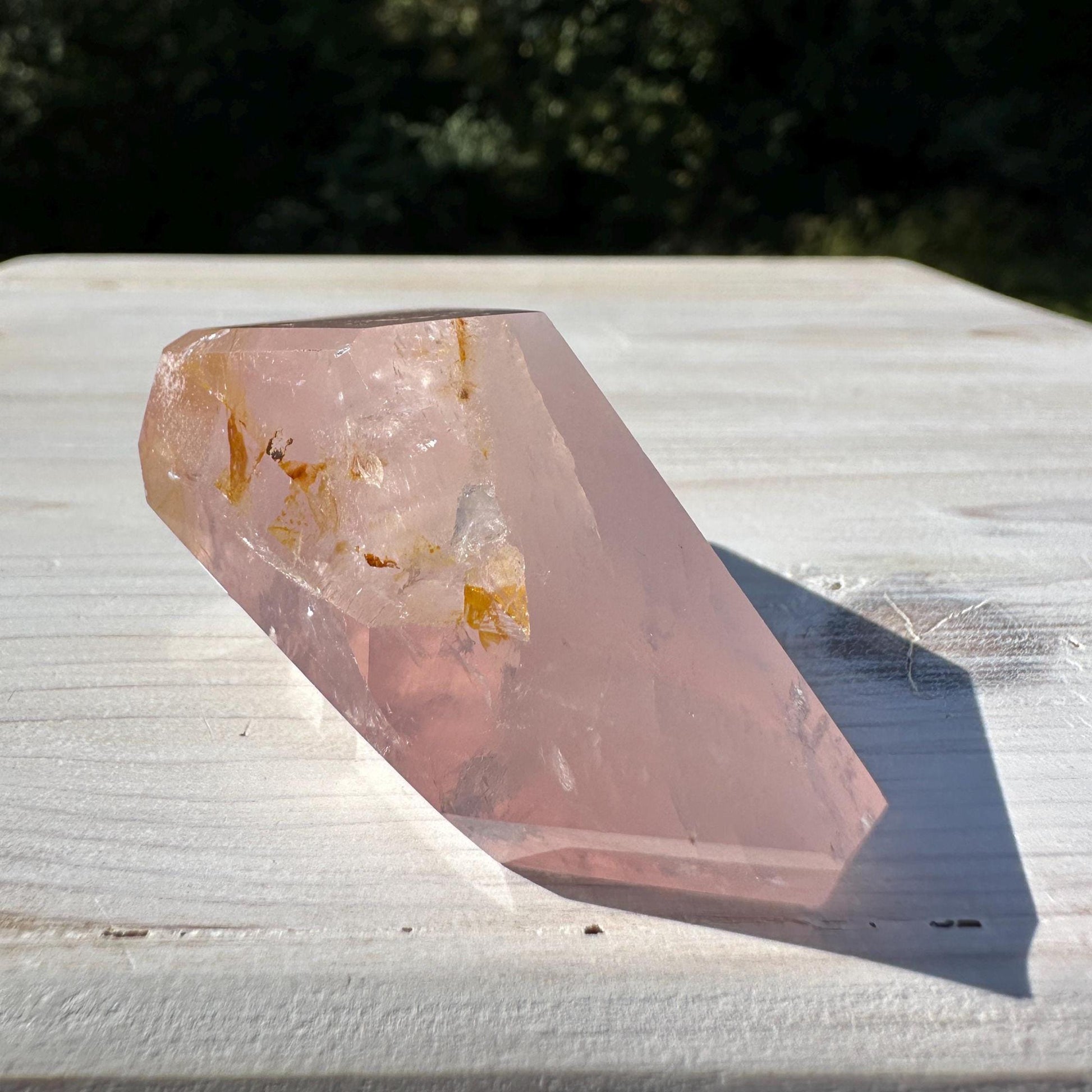 Gorgeous Rose Quartz and Golden Healer Combo Mineral Freeform - #7