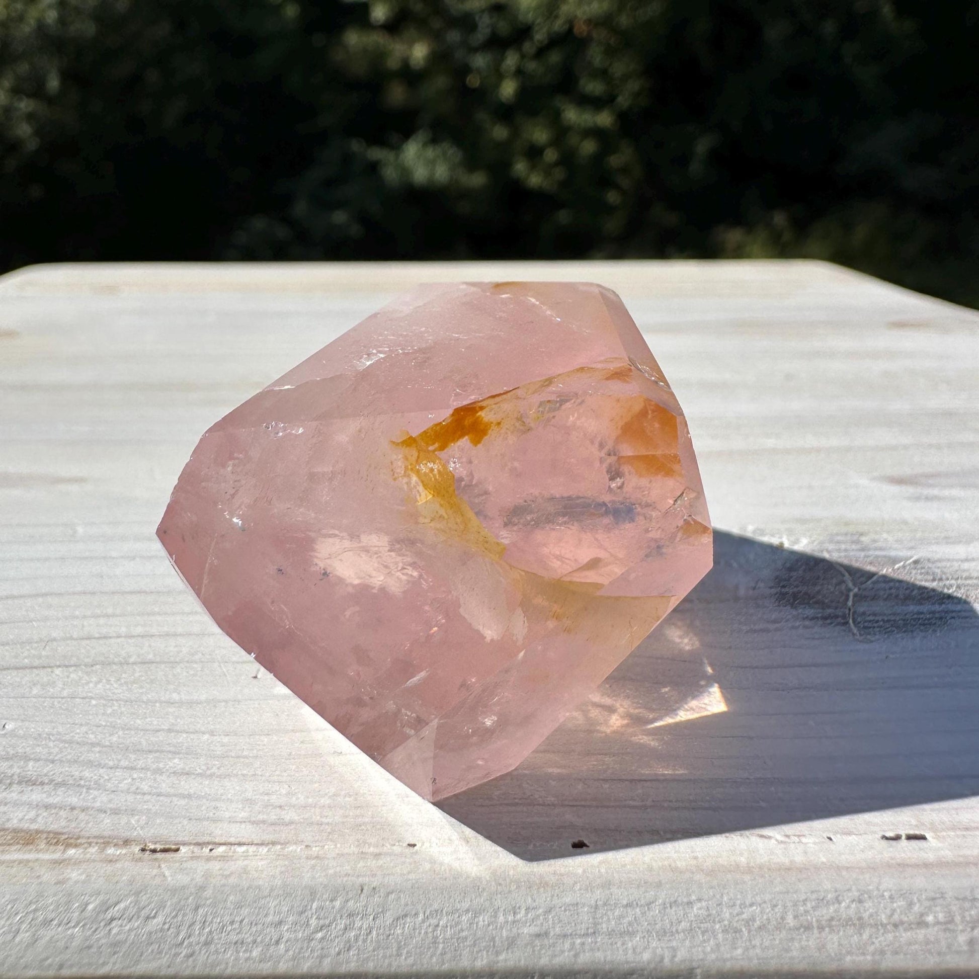 Gorgeous Rose Quartz and Golden Healer Combo Mineral Freeform - #7