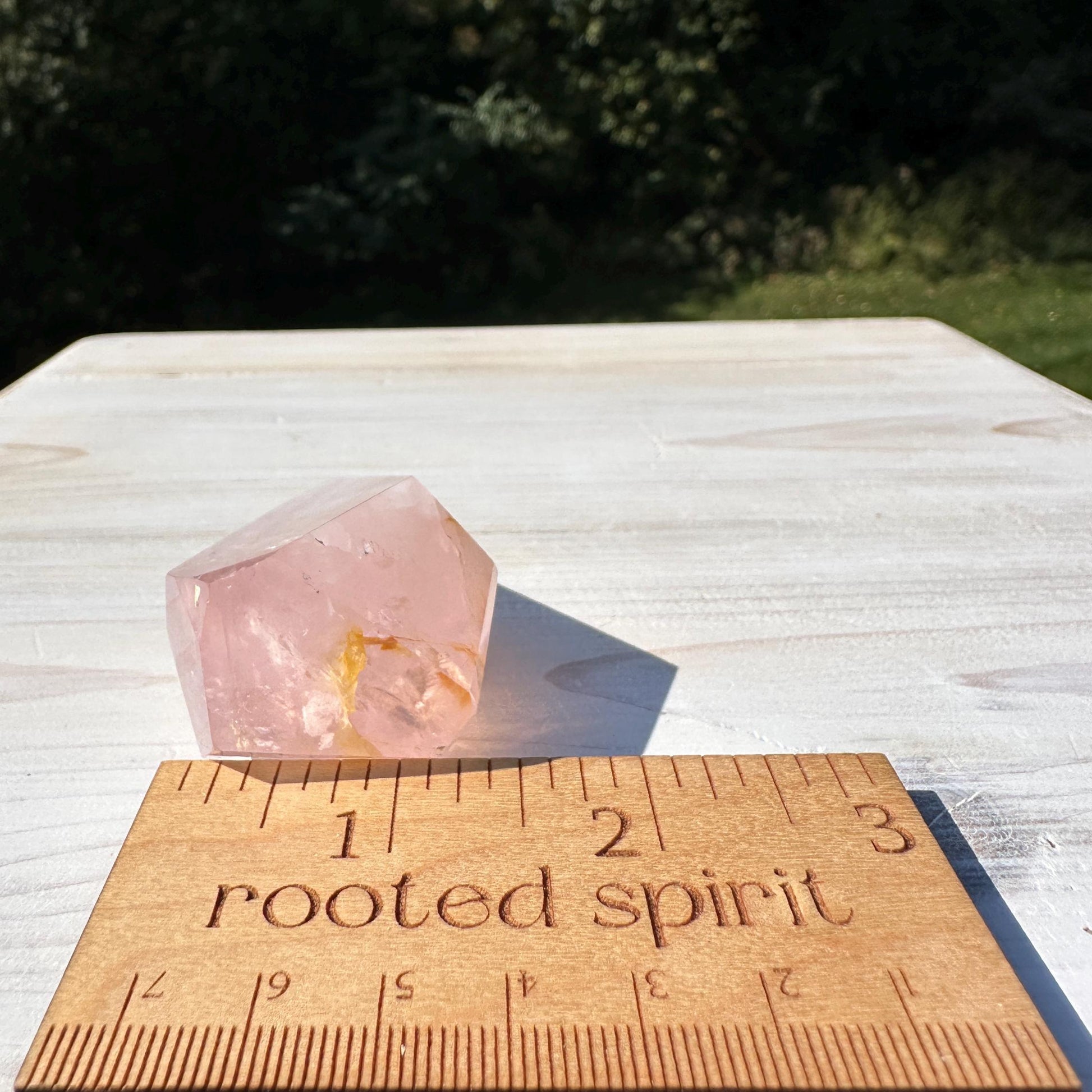 Gorgeous Rose Quartz and Golden Healer Combo Mineral Freeform - #7