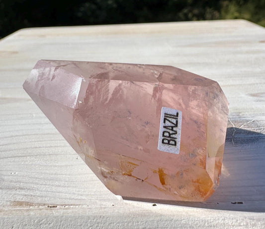 Gorgeous Rose Quartz and Golden Healer Combo Mineral Freeform - #7