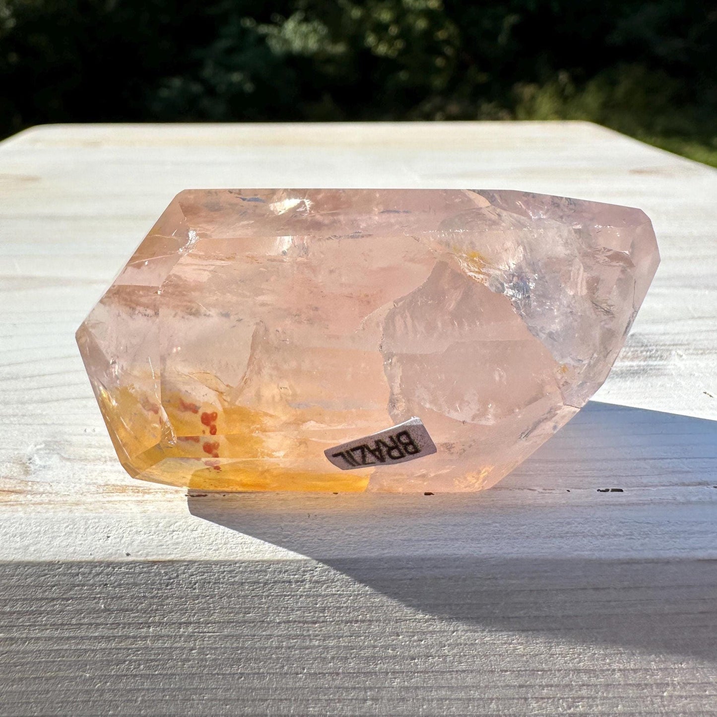Gorgeous Rose Quartz and Golden Healer Combo Mineral Freeform - #8