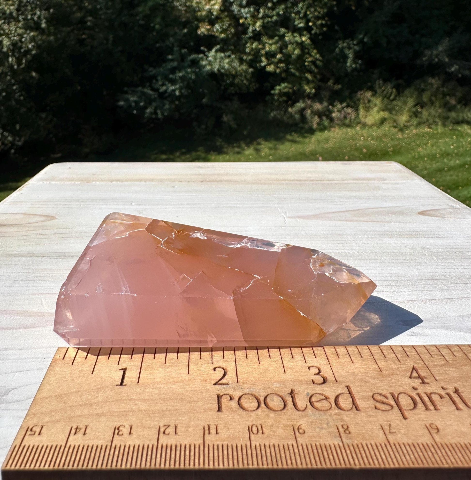 Gorgeous Rose Quartz and Golden Healer Combo Mineral Tower - #1